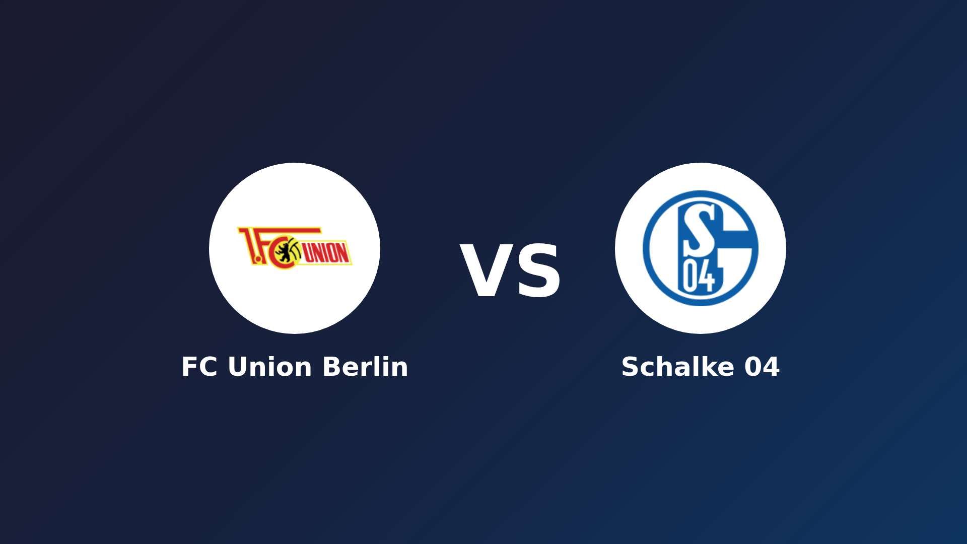 FC Union Berlin vs Schalke 04
