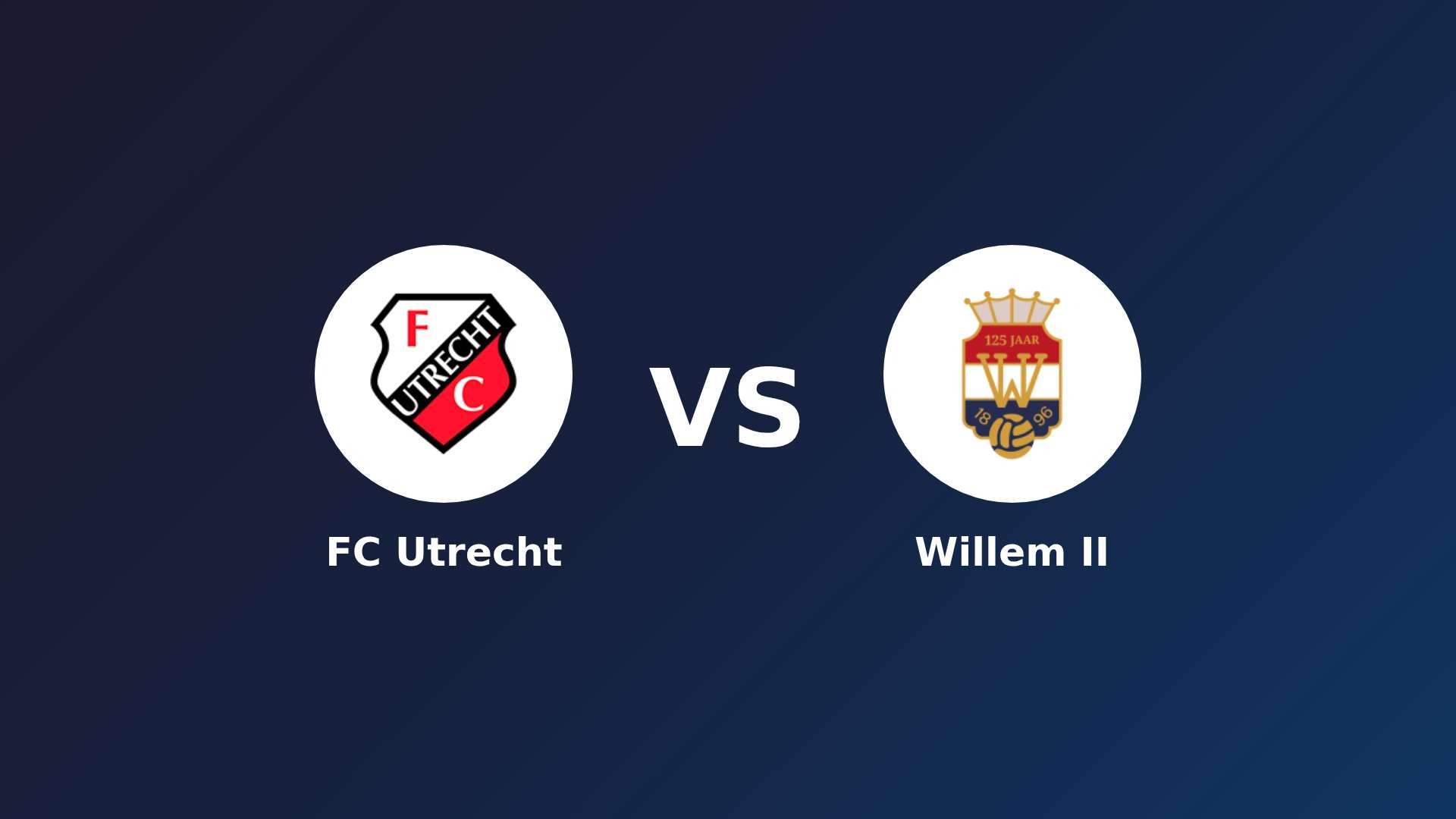 FC Utrecht vs (F)illem II