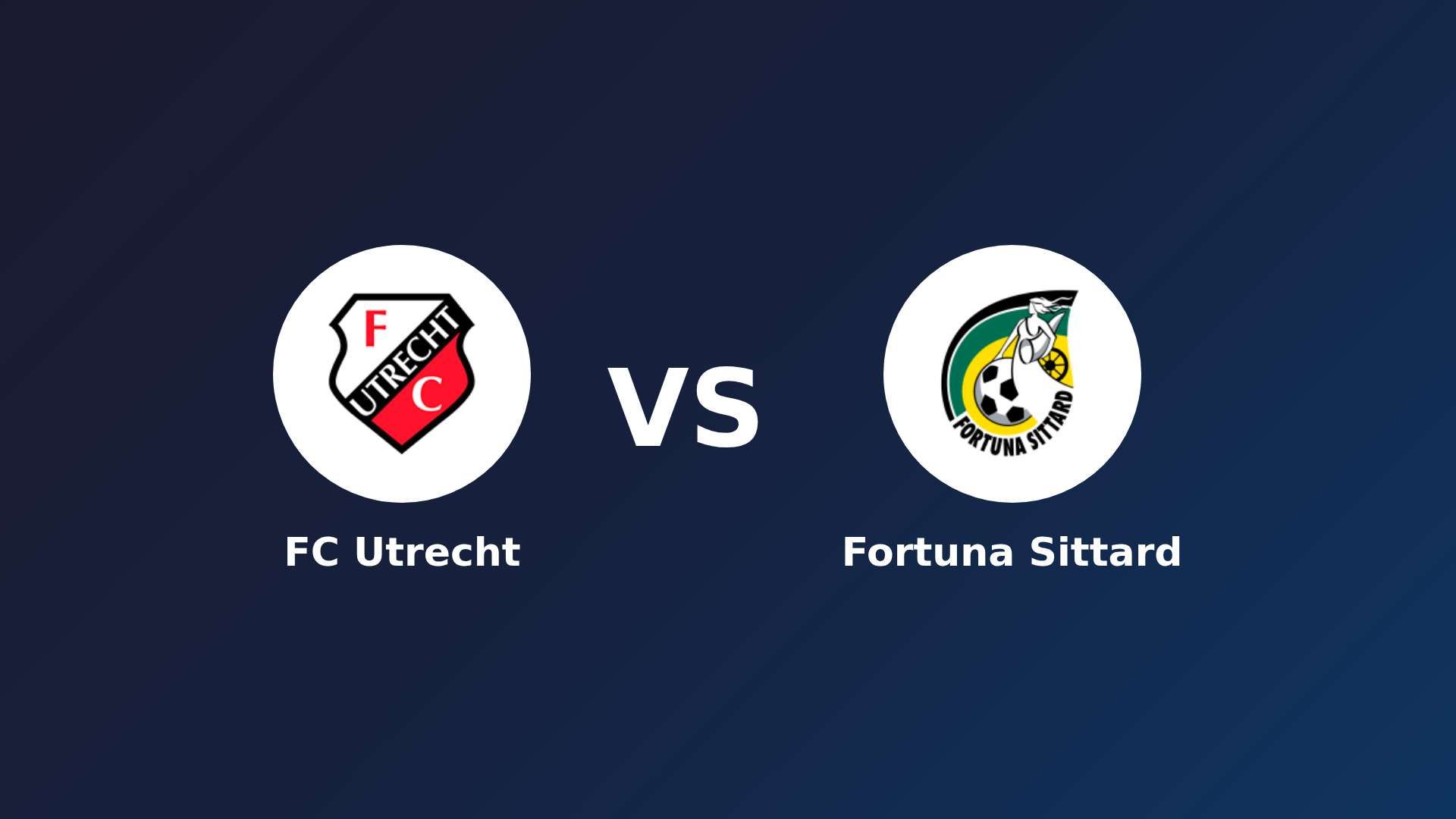 FC Utrecht vs Fortuna Sittard