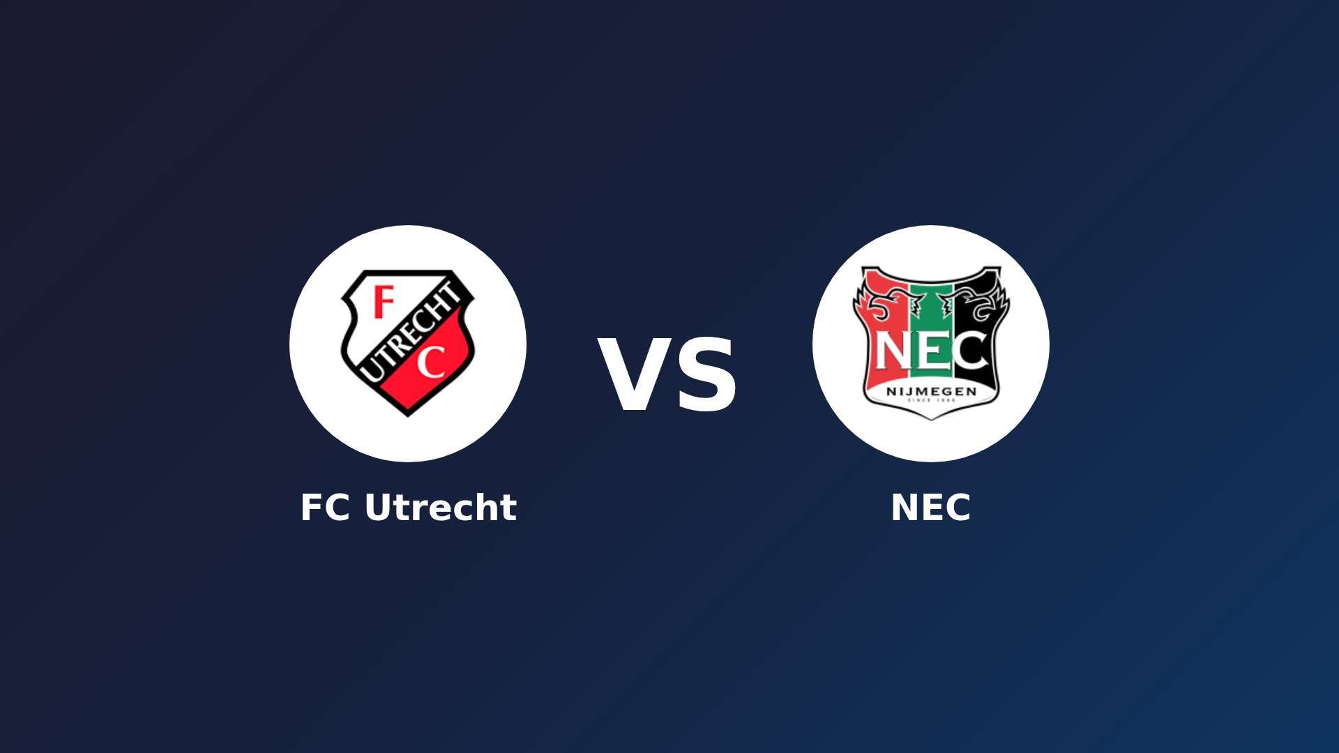 FC Utrecht vs NEC Nijmegen