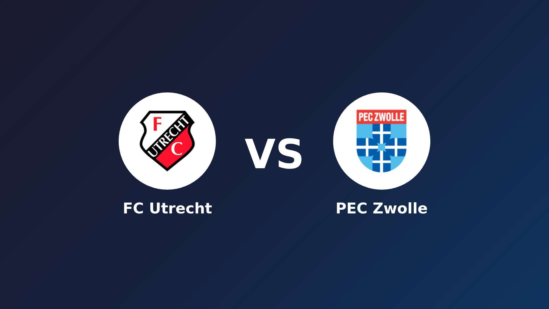 FC Utrecht vs PEC Zwolle