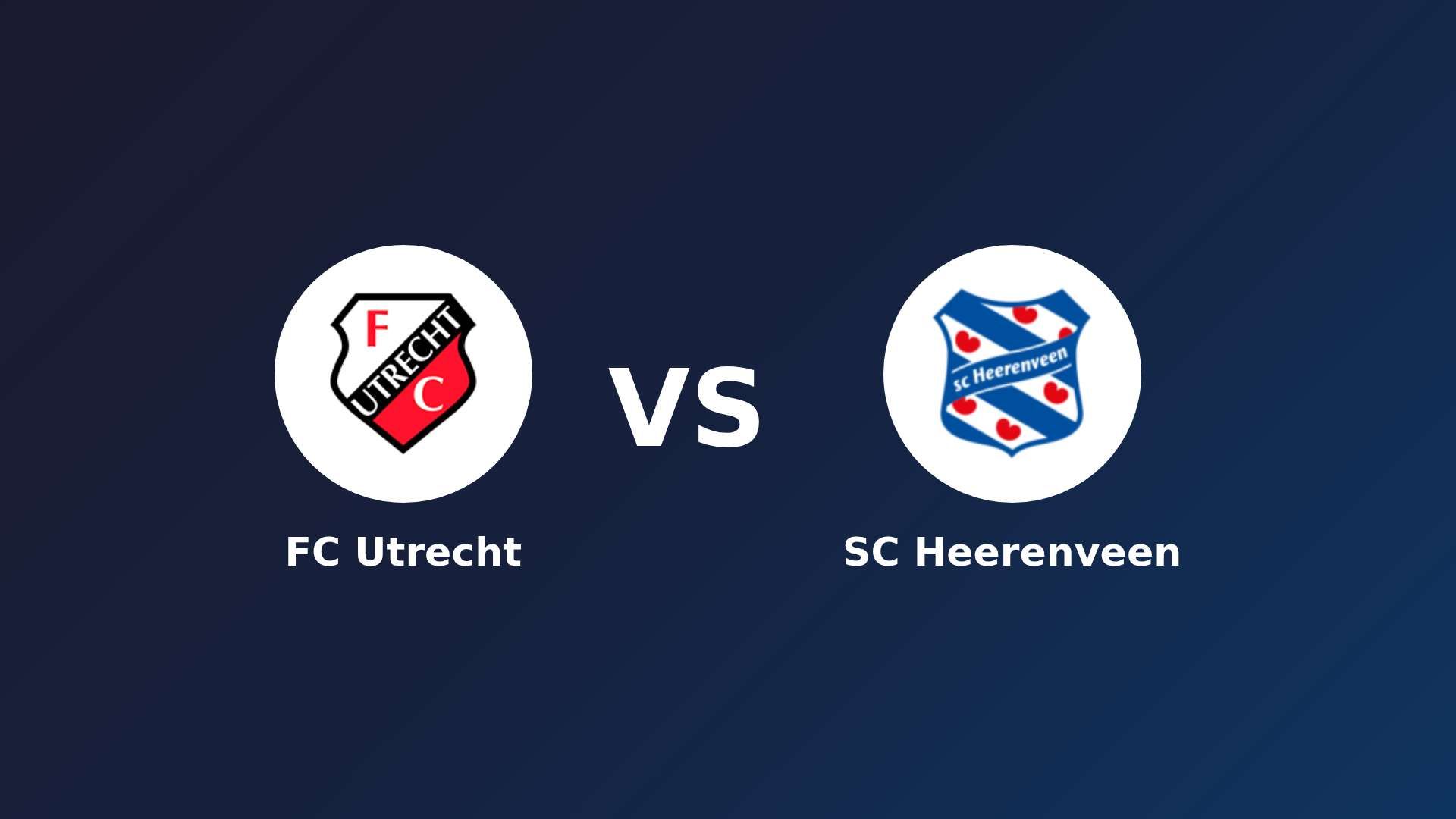 FC Utrecht vs SC Heerenveen