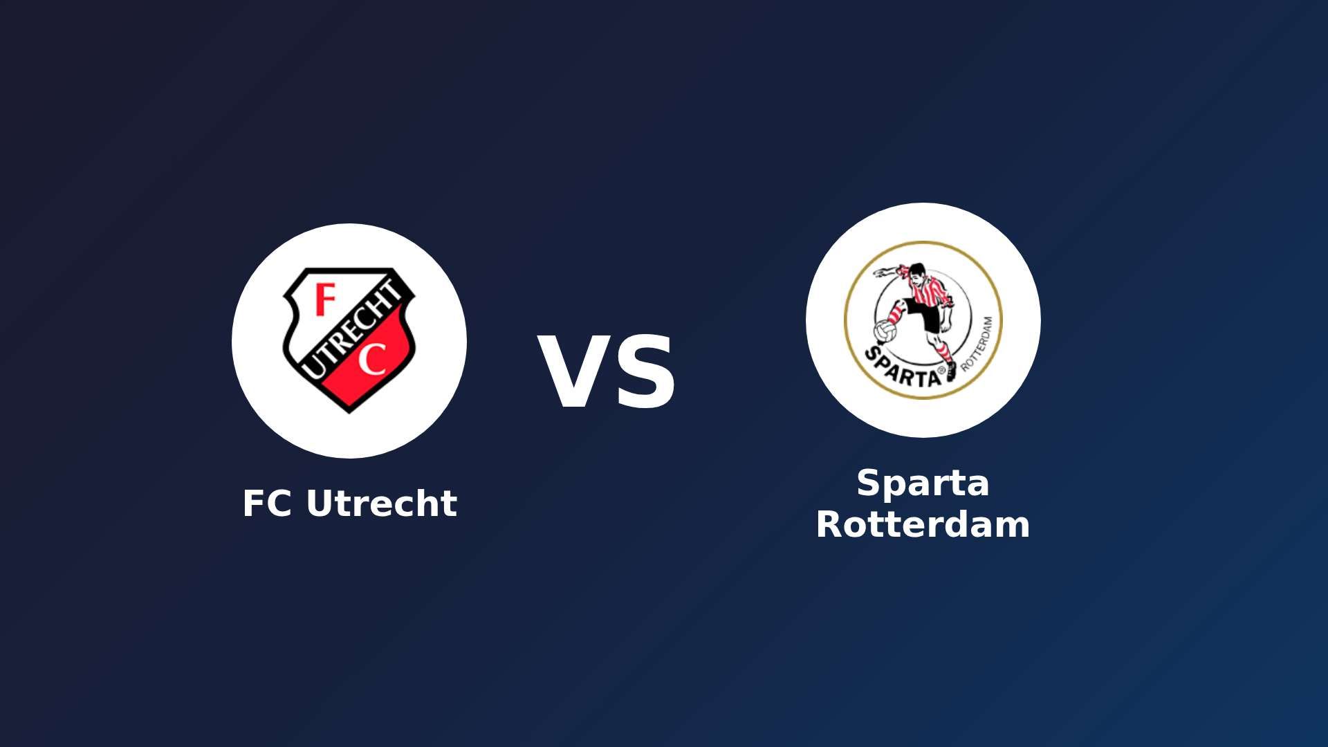FC Utrecht vs Sparta Rotterdam