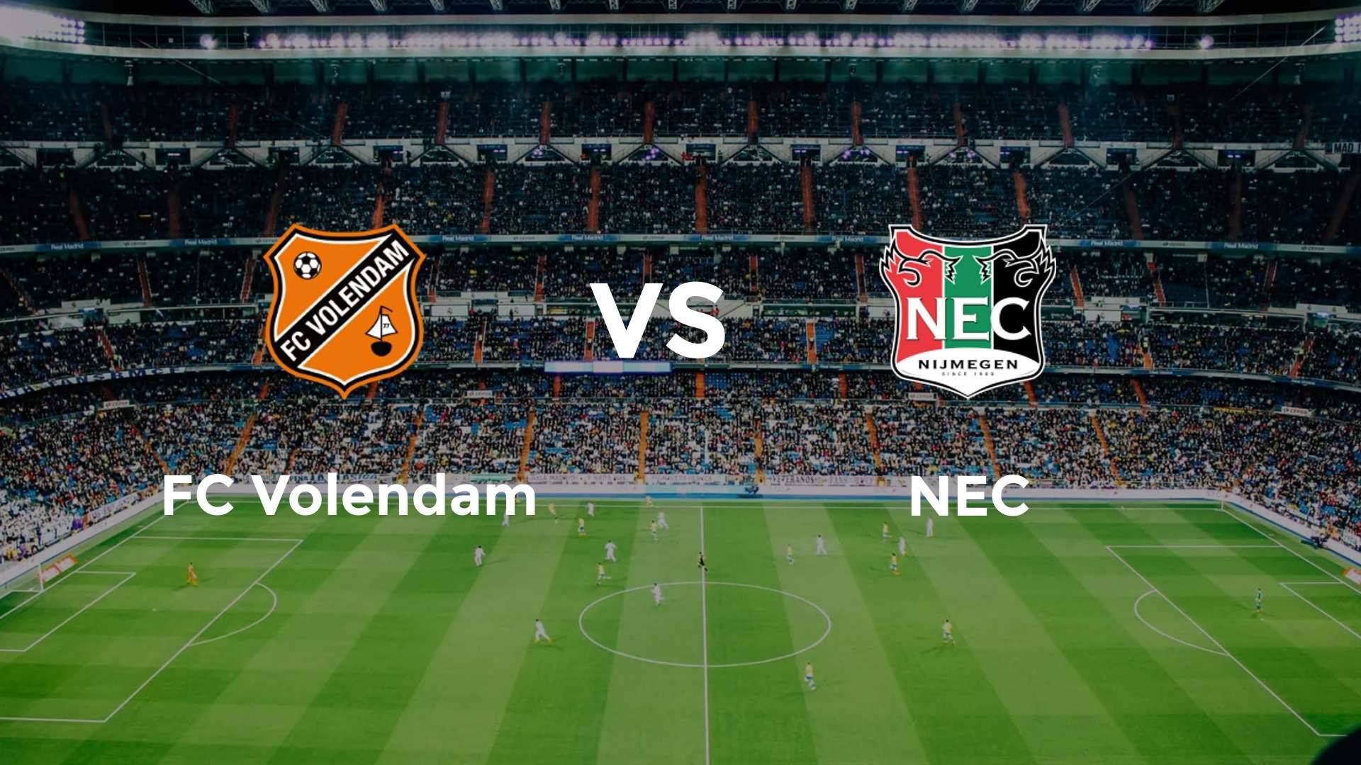 FC Volendam vs NEC Nijmegen