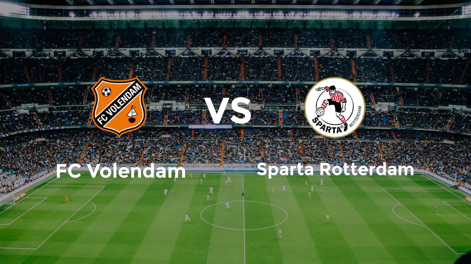 FC Volendam vs Sparta Rotterdam