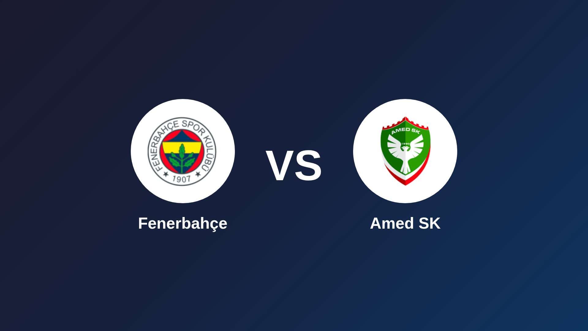 Fenerbahçe vs Amed SK