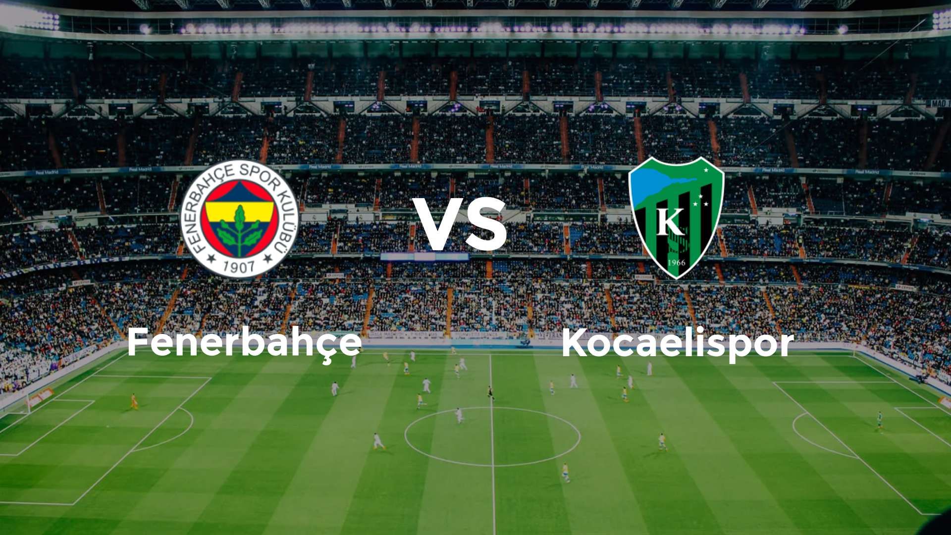 Fenerbahçe vs Kocaelispor
