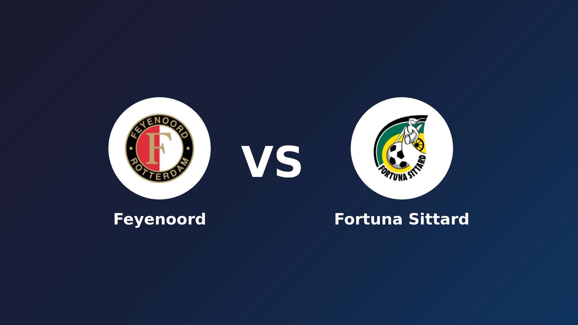 Feyenoord vs Fortuna Sittard