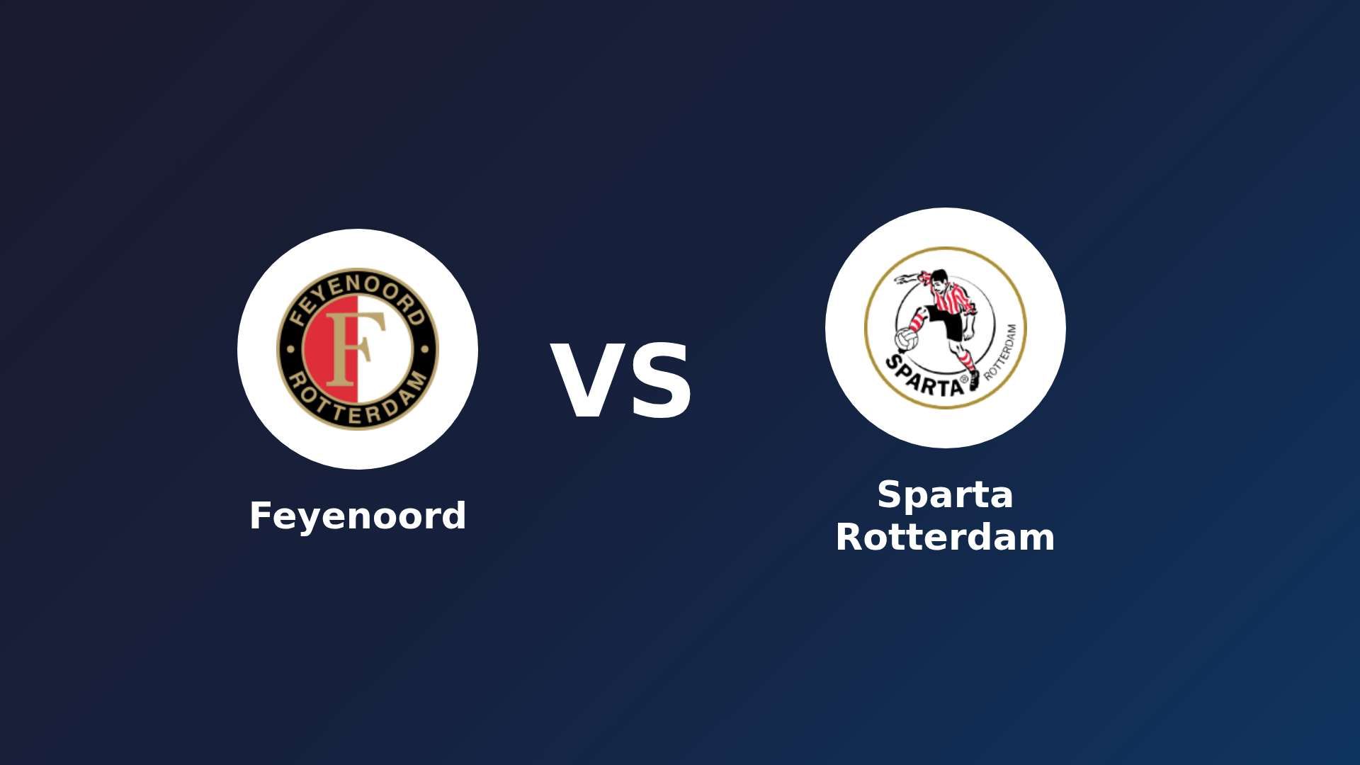 Feyenoord vs Sparta Rotterdam
