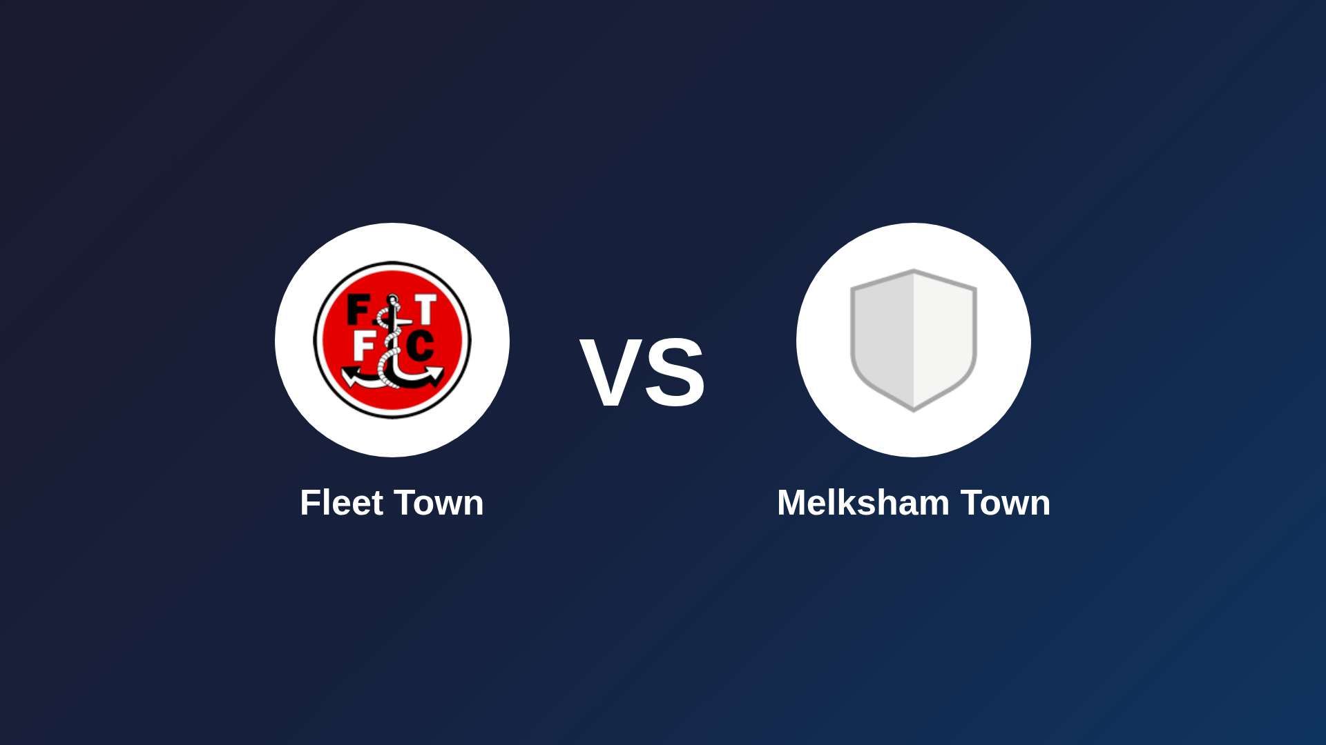 Fleet Town vs Melksham Town