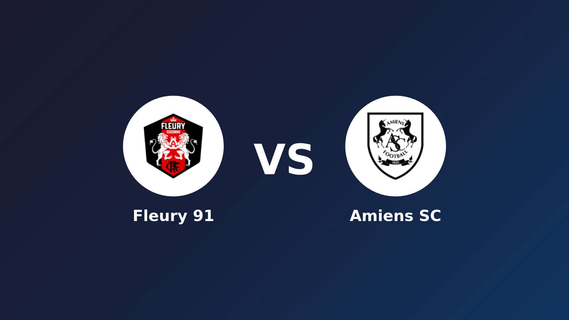 Fleury 91 vs Amiens SC