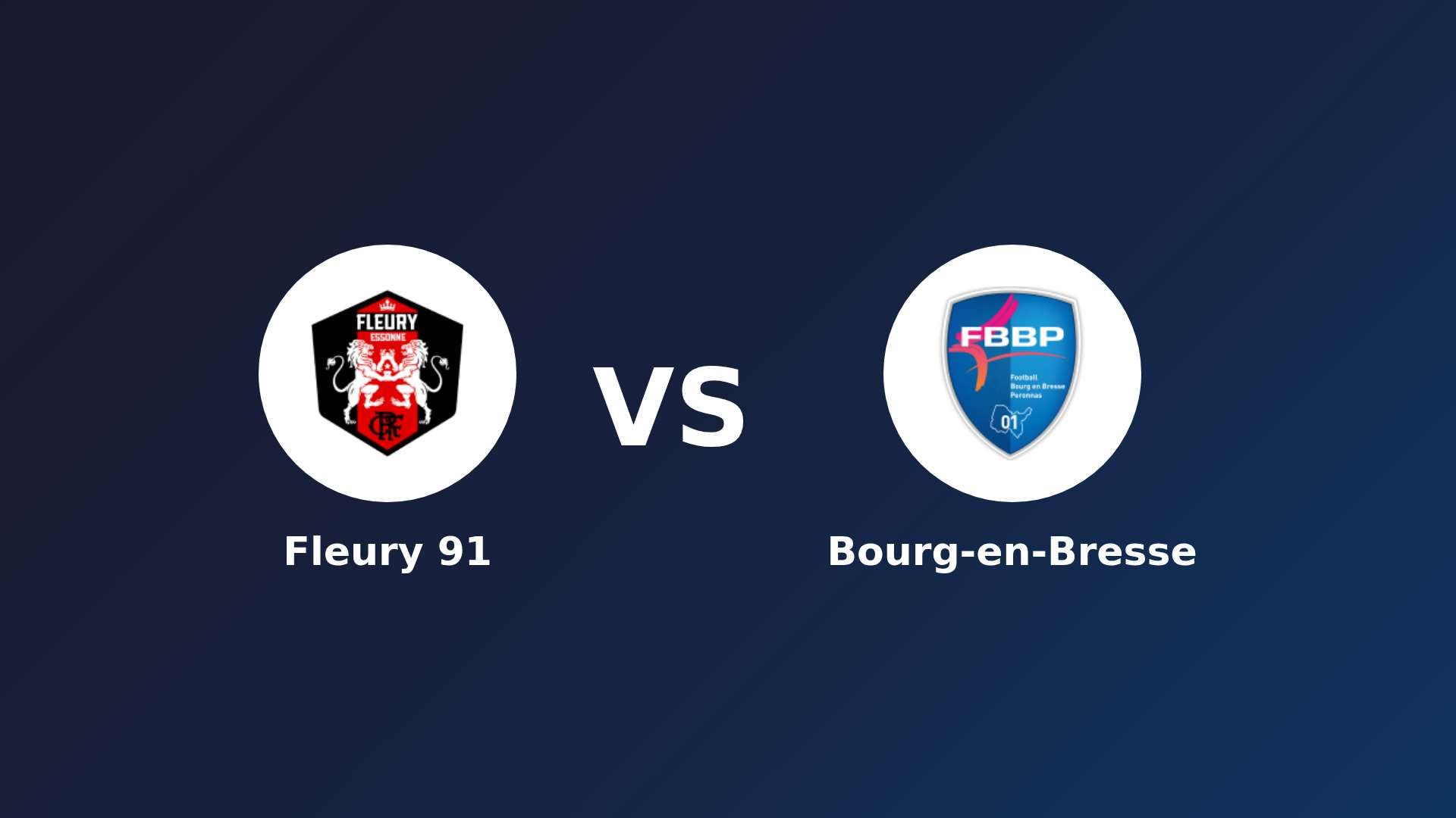 Fleury 91 vs Bourg-en-Bresse