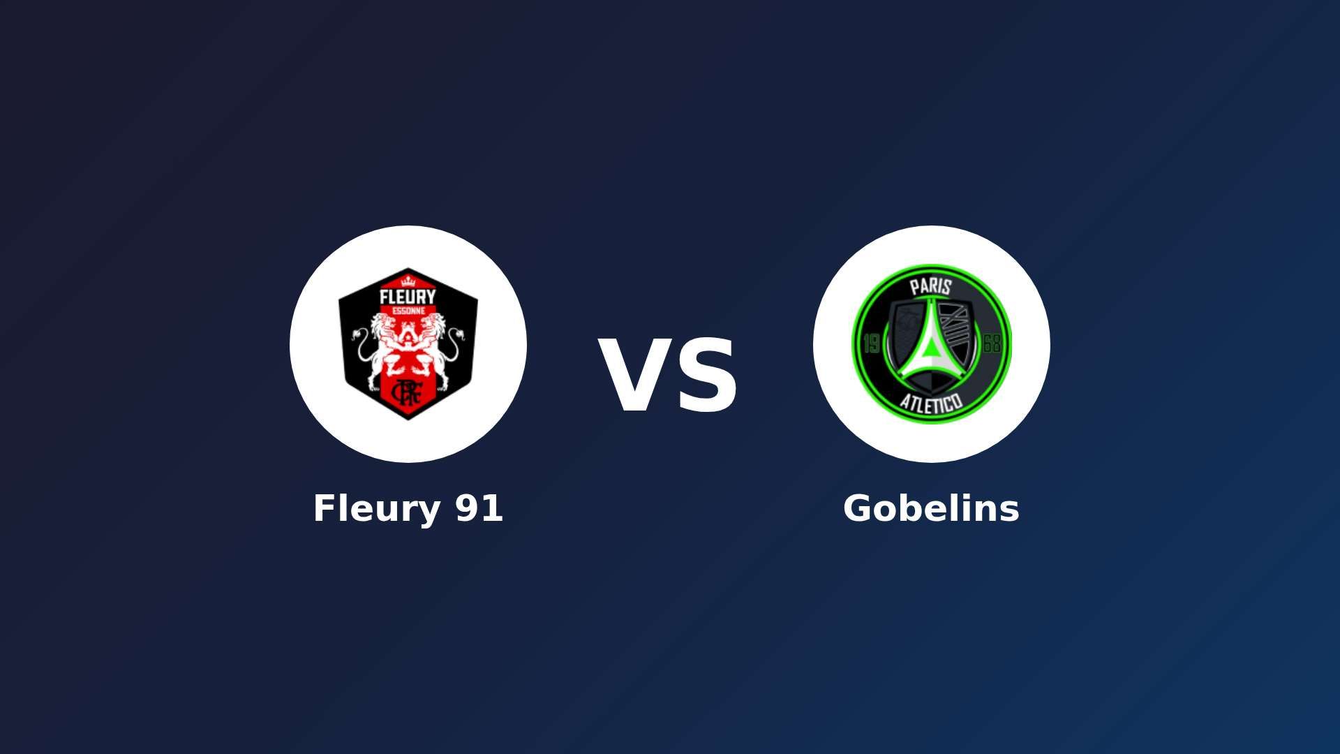 Fleury 91 vs Paris 13 Atletico