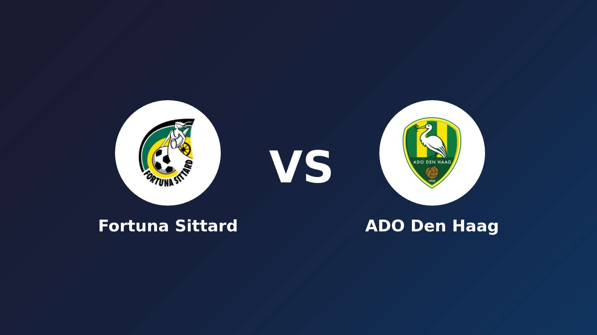 Fortuna Sittard vs ADO Den Haag