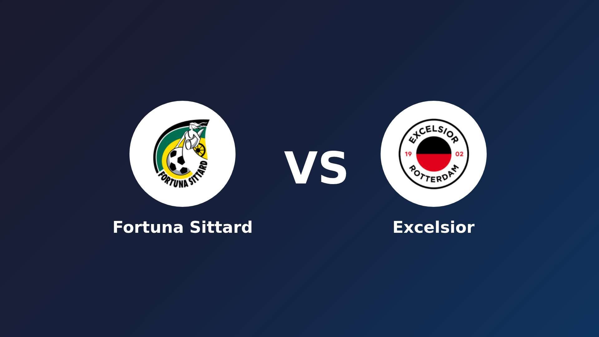 Fortuna Sittard vs Excelsior