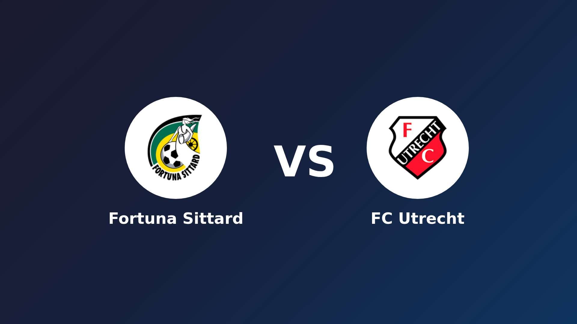 Fortuna Sittard vs FC Utrecht