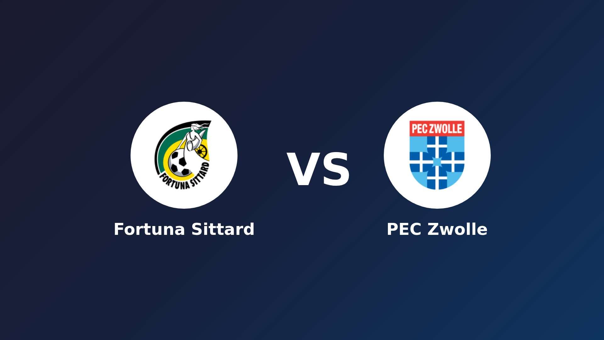Fortuna Sittard vs PEC Zwolle