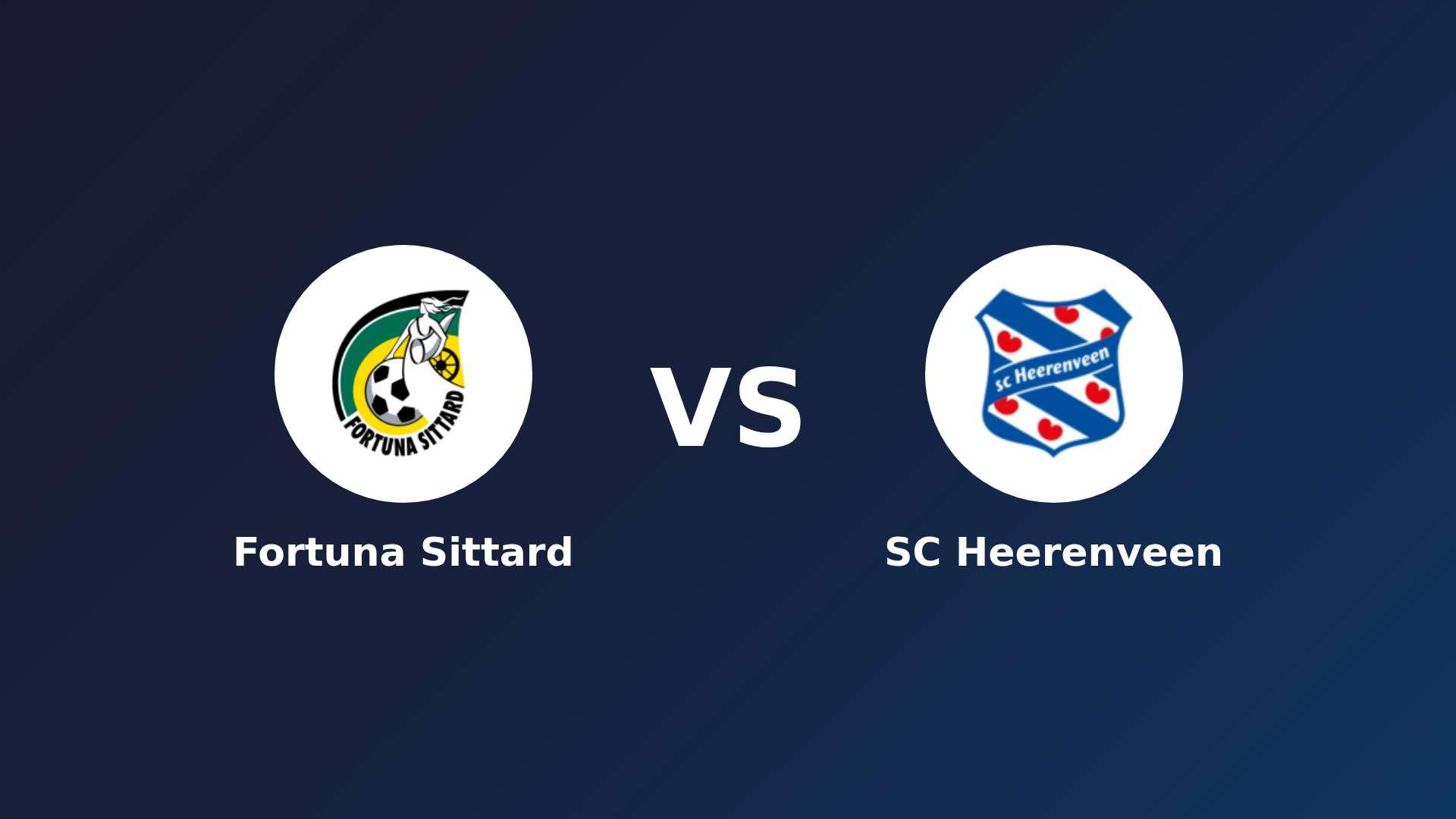 Fortuna Sittard vs SC Heerenveen