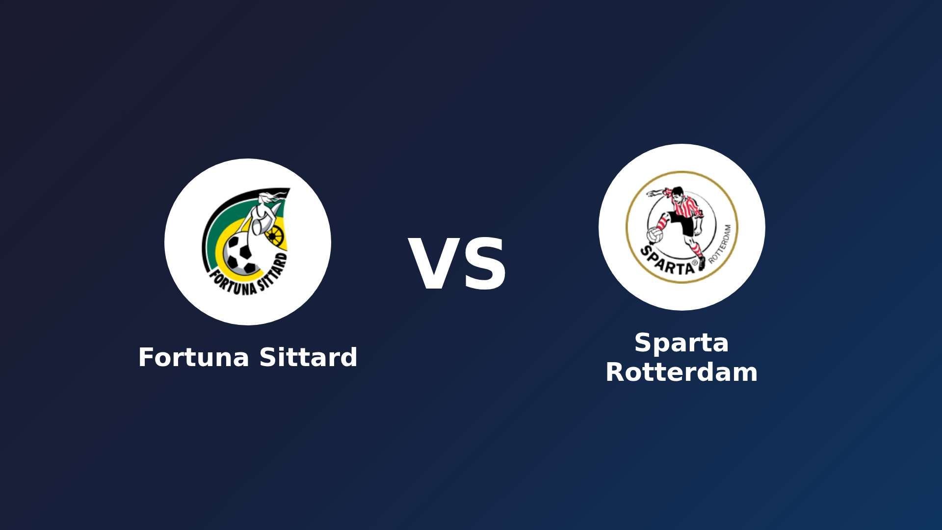 Fortuna Sittard vs Sparta Rotterdam