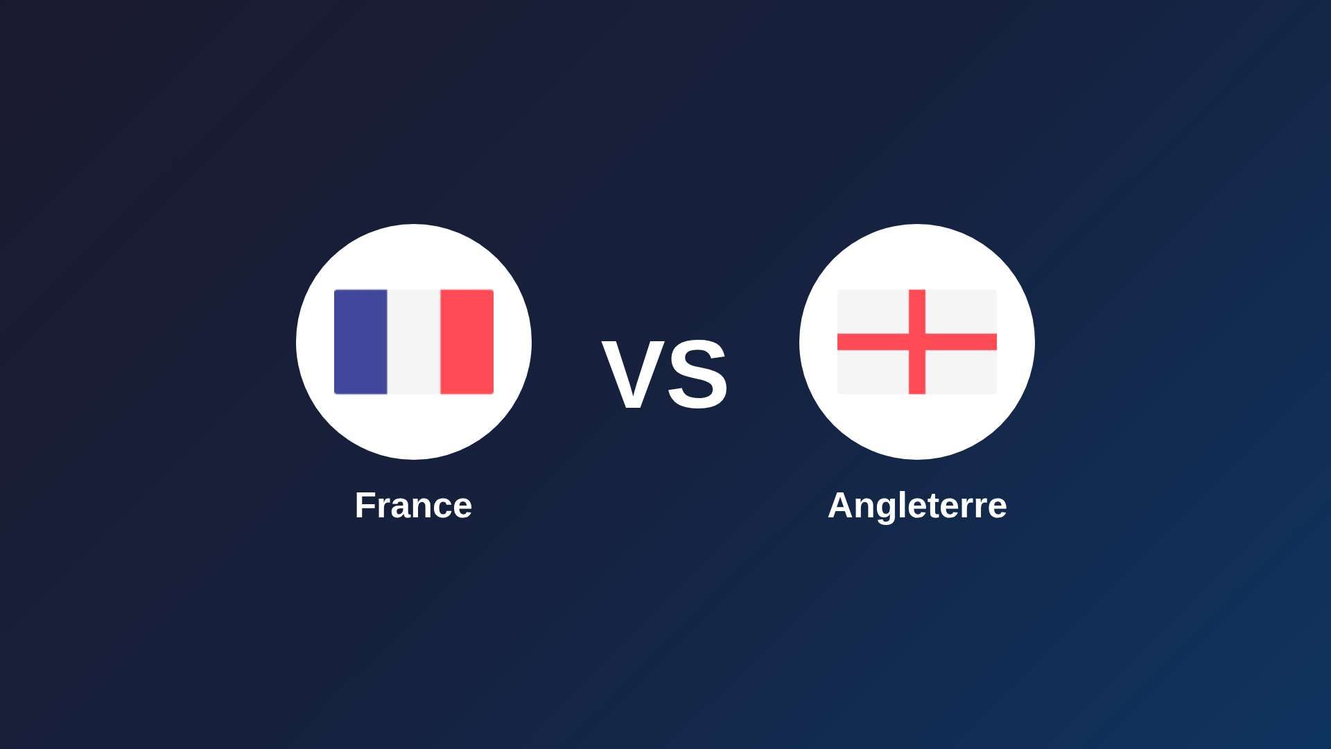 France - Angleterre