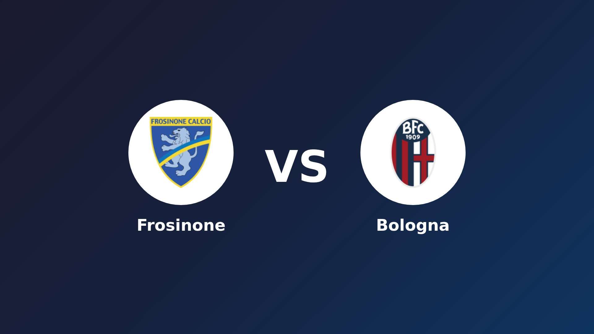 Frosinone vs Bologna