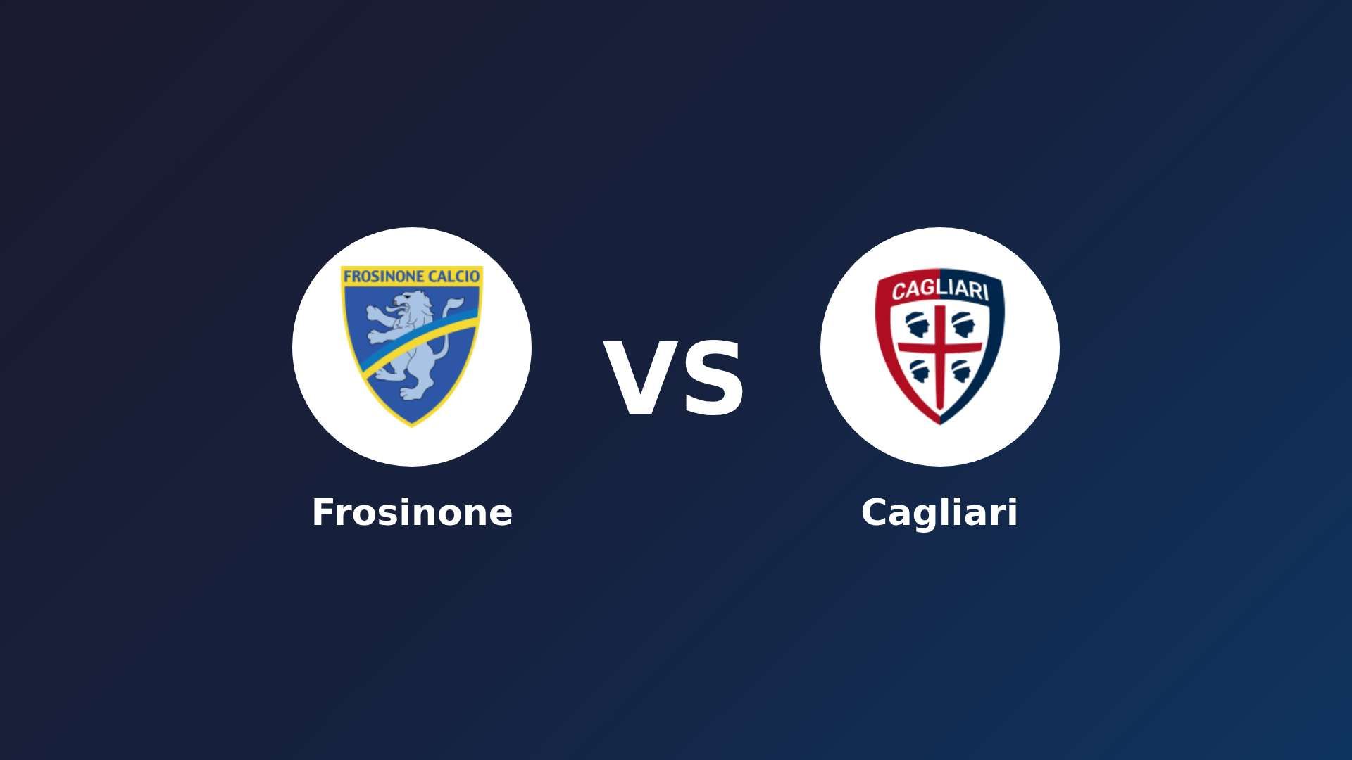 Frosinone vs Cagliari