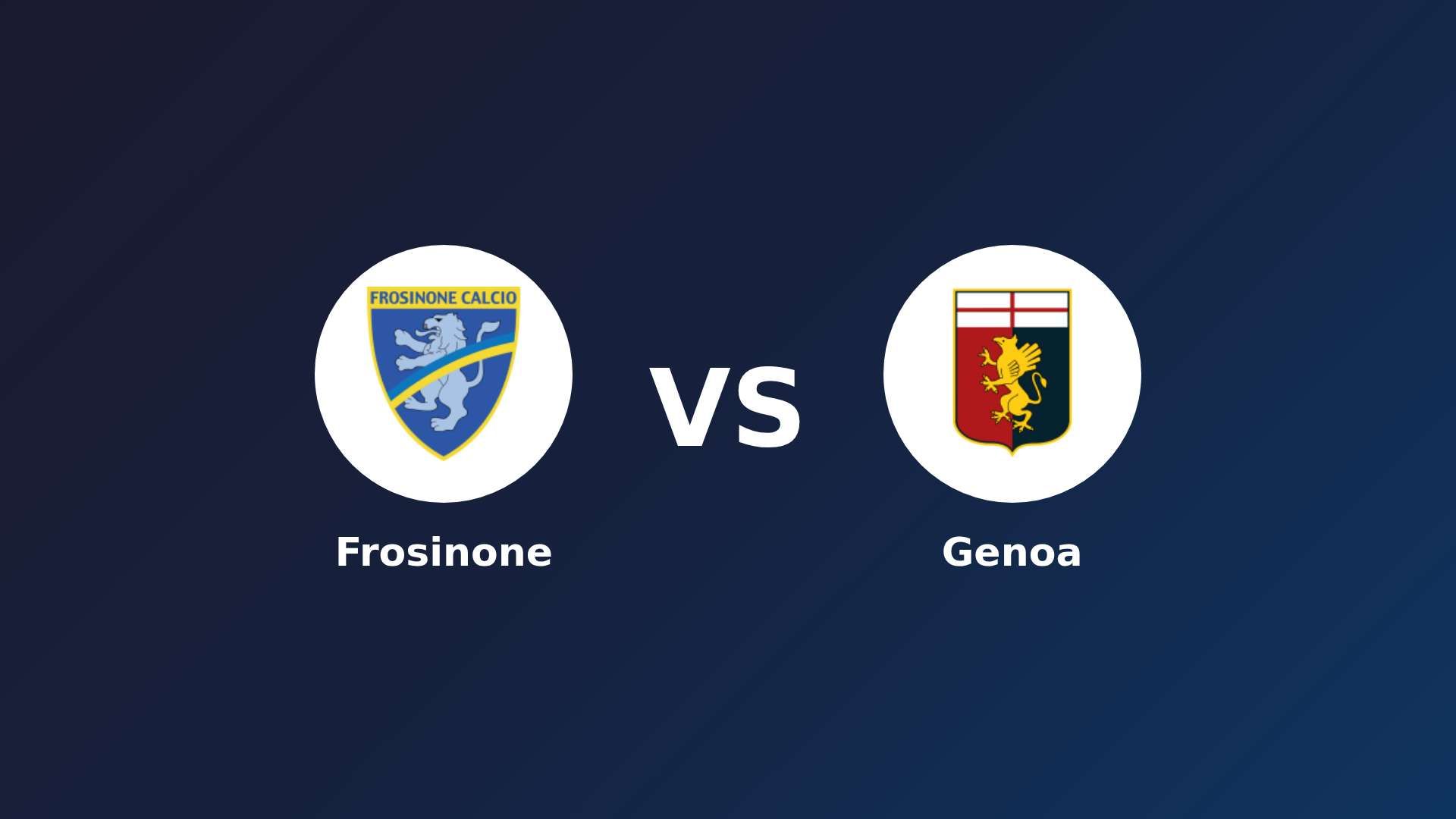 Frosinone vs Genoa