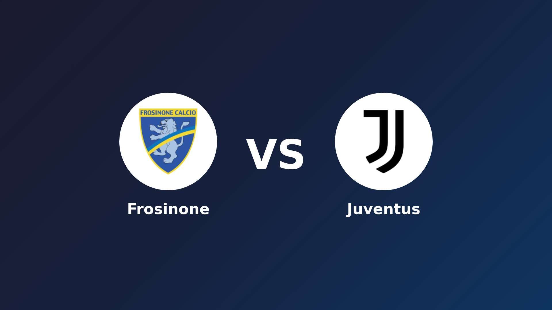 Frosinone vs Juventus