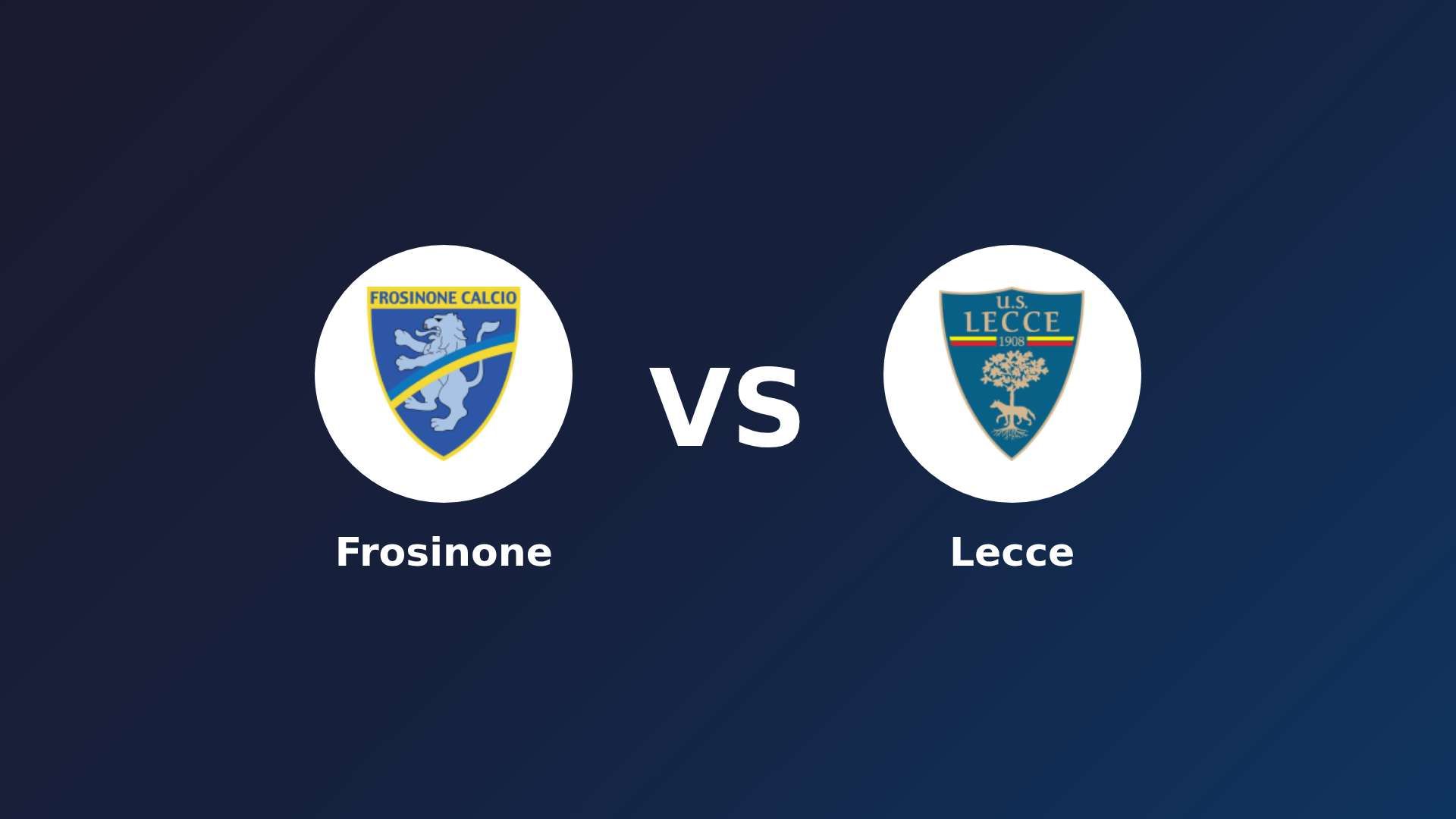 Frosinone vs Lecce
