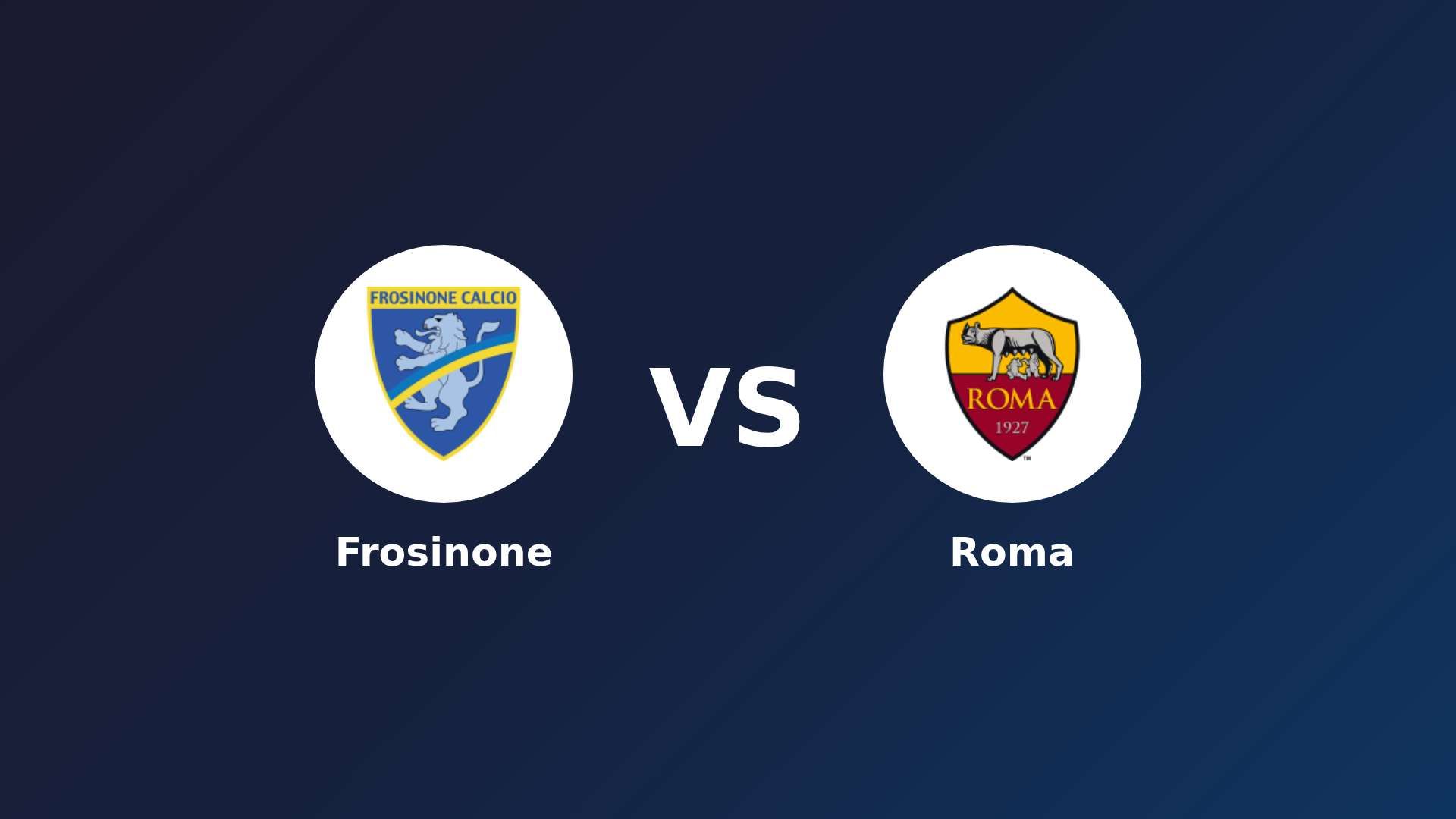 Frosinone vs Roma