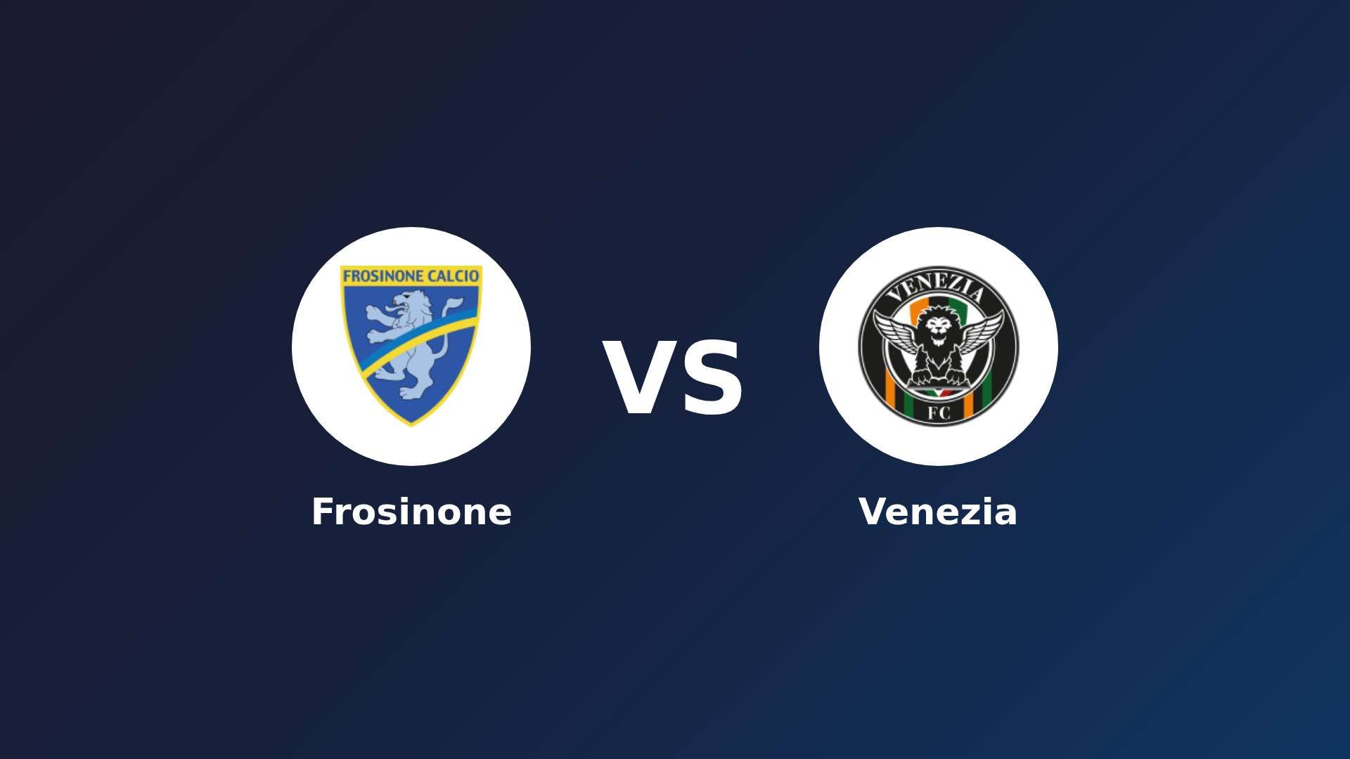 Frosinone vs Venezia