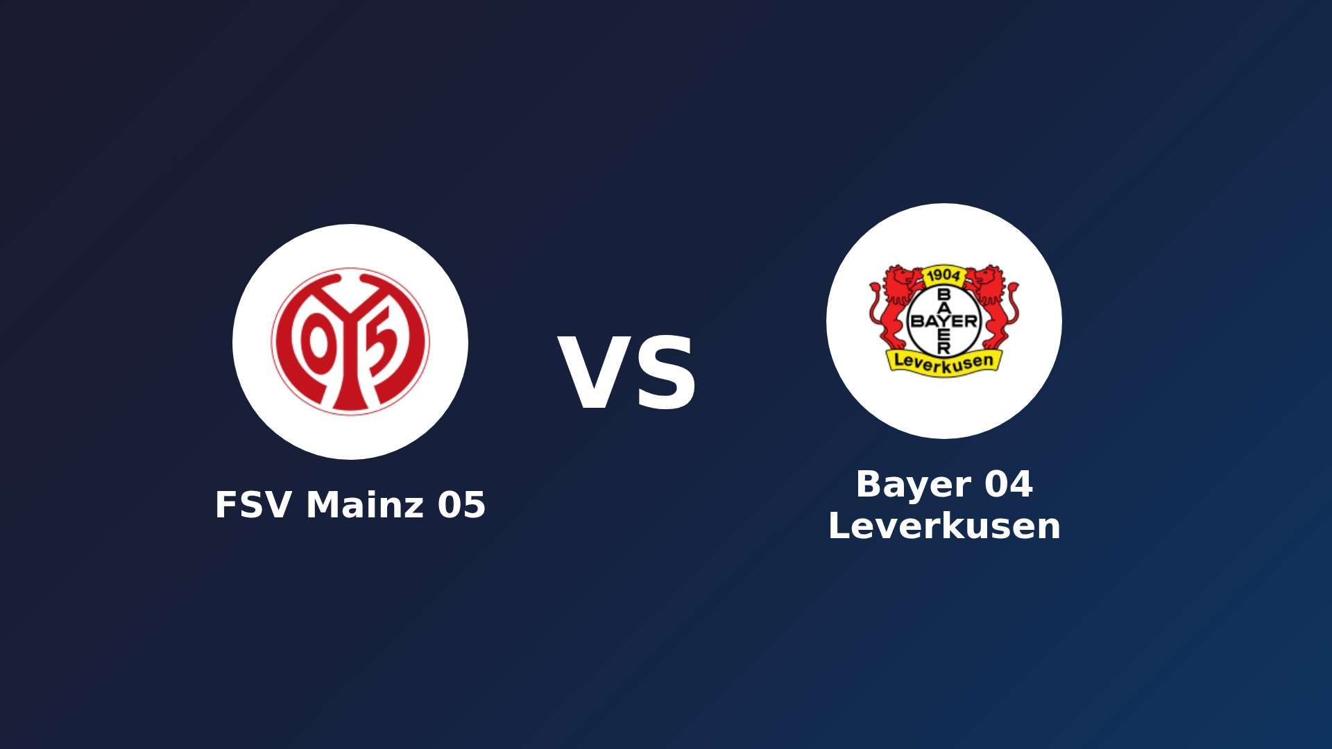 FSV Mainz 05 vs Bayer 04 Leverkusen