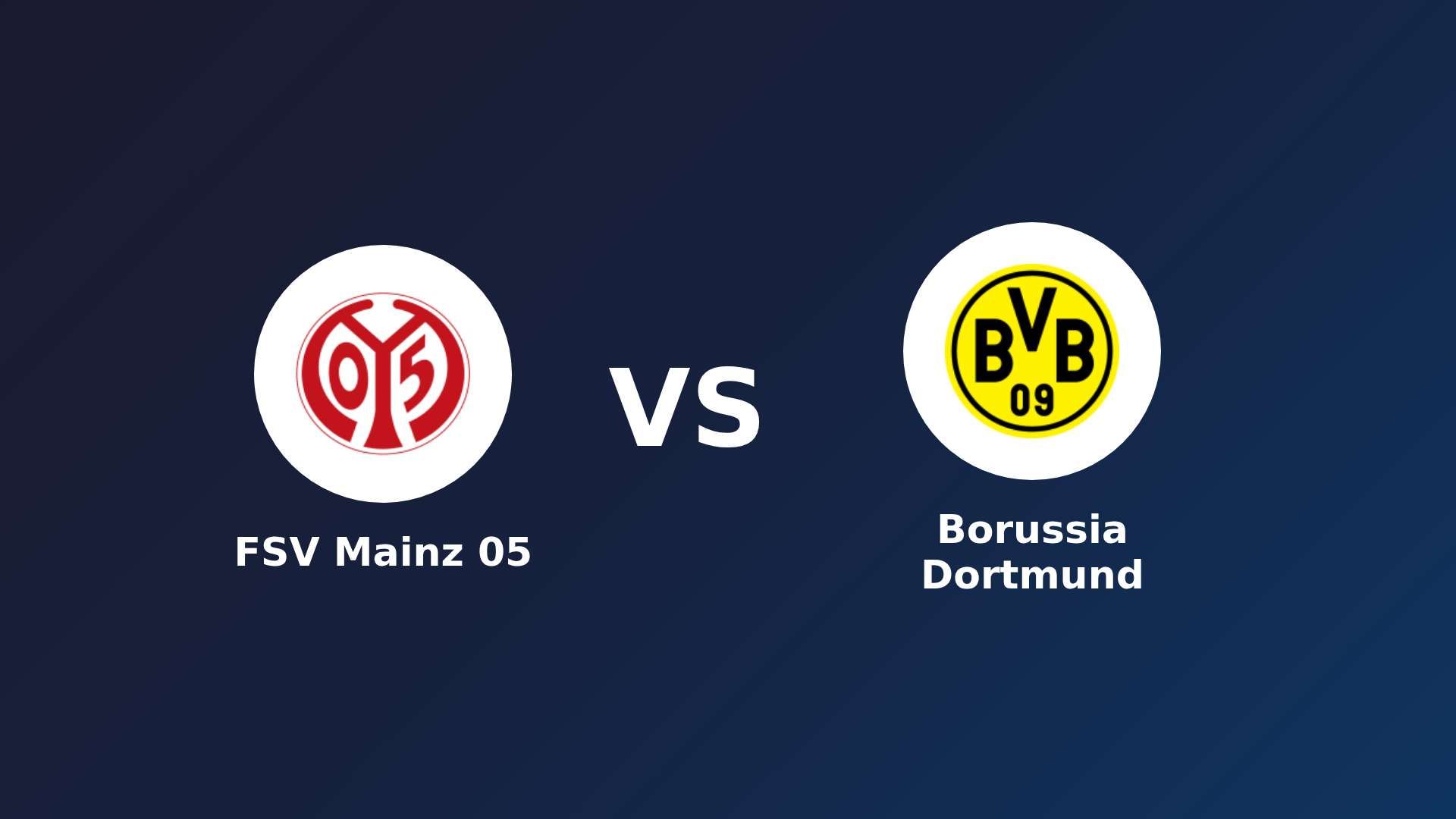 FSV Mainz 05 vs Borussia Dortmund