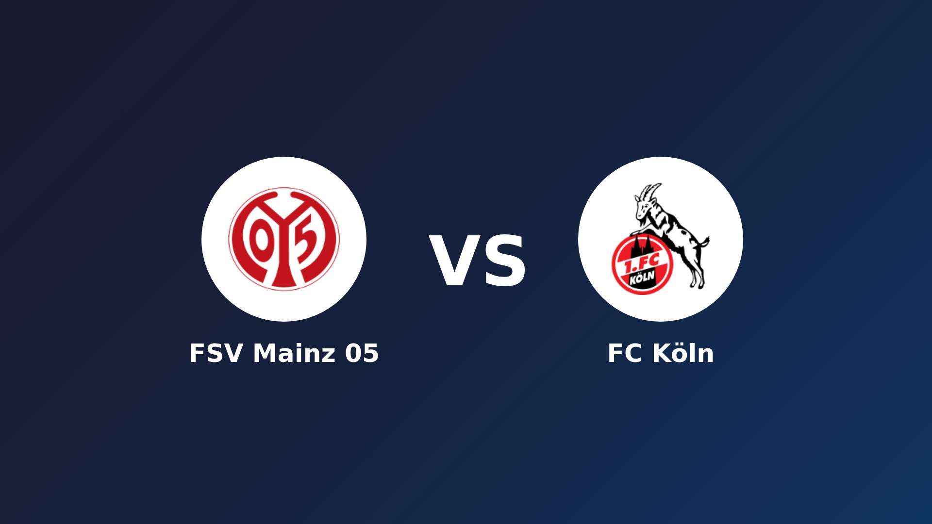 FSV Mainz 05 vs FC Köln