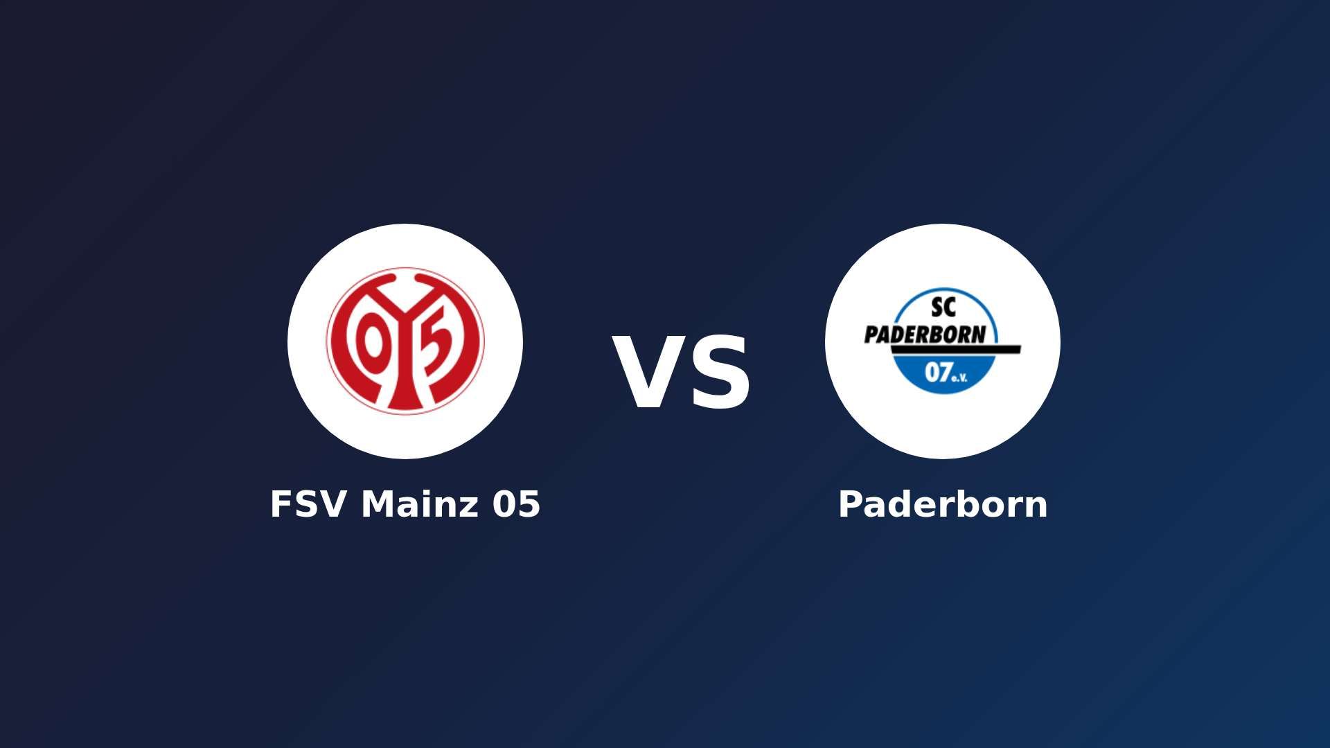 FSV Mainz 05 vs Paderborn
