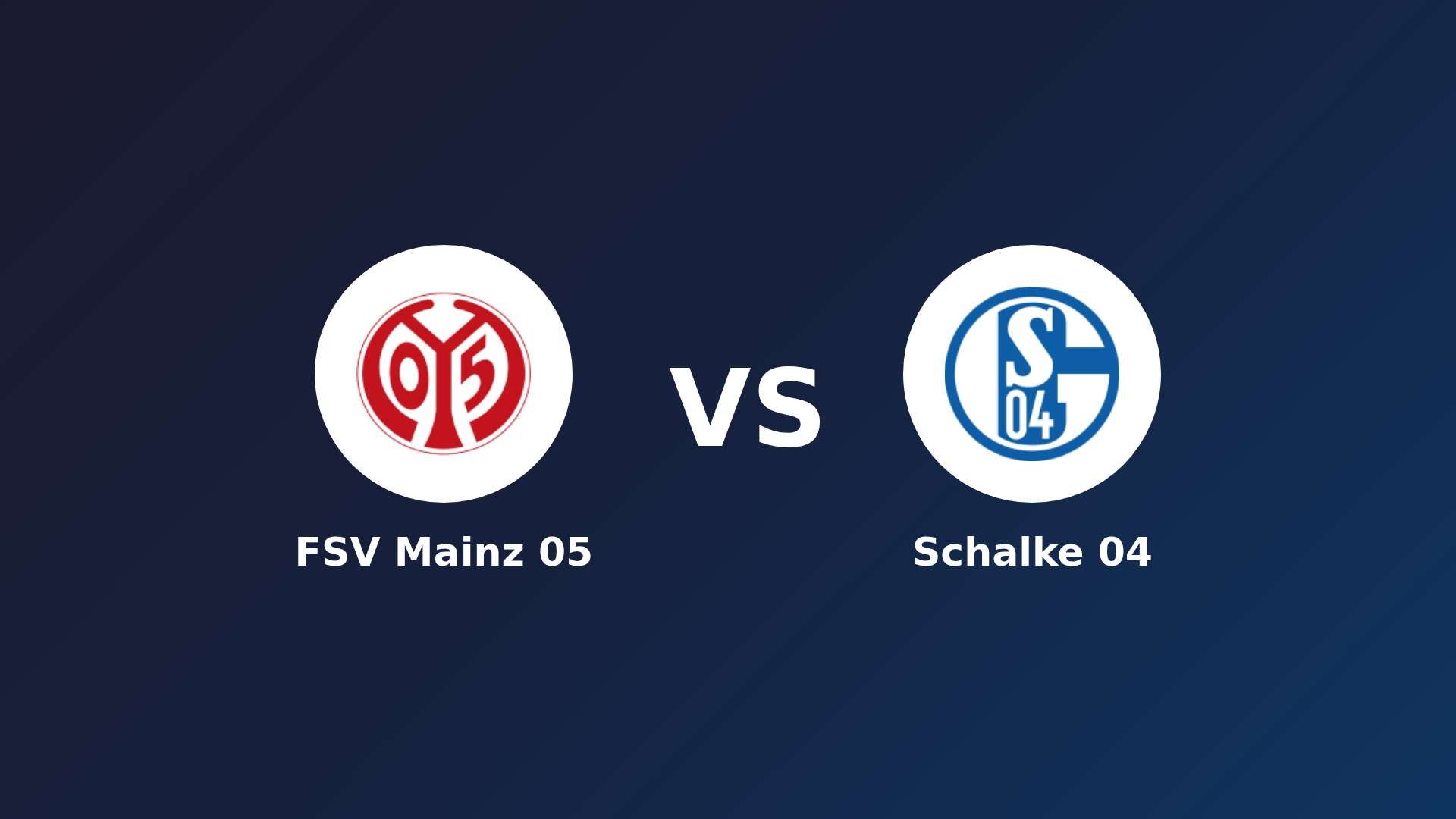 FSV Mainz 05 vs Schalke 04