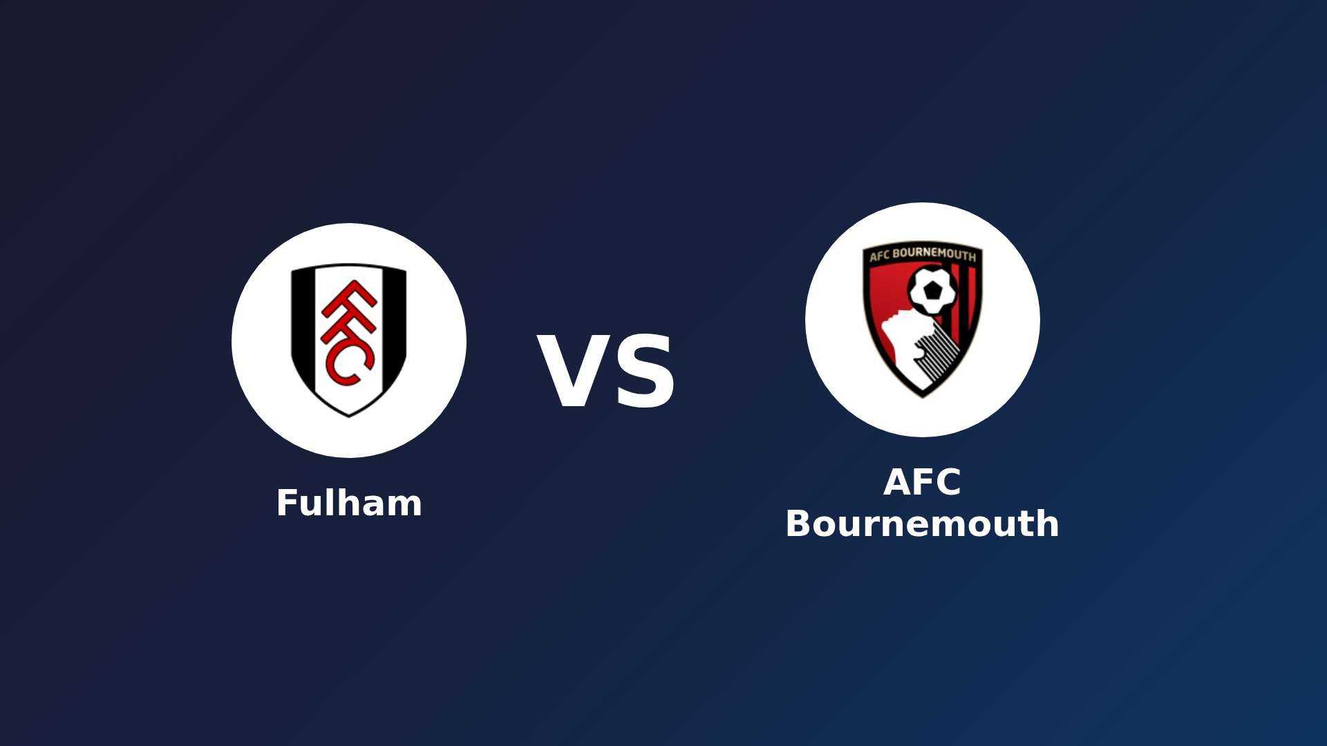 Fulham vs AFC Bournemouth