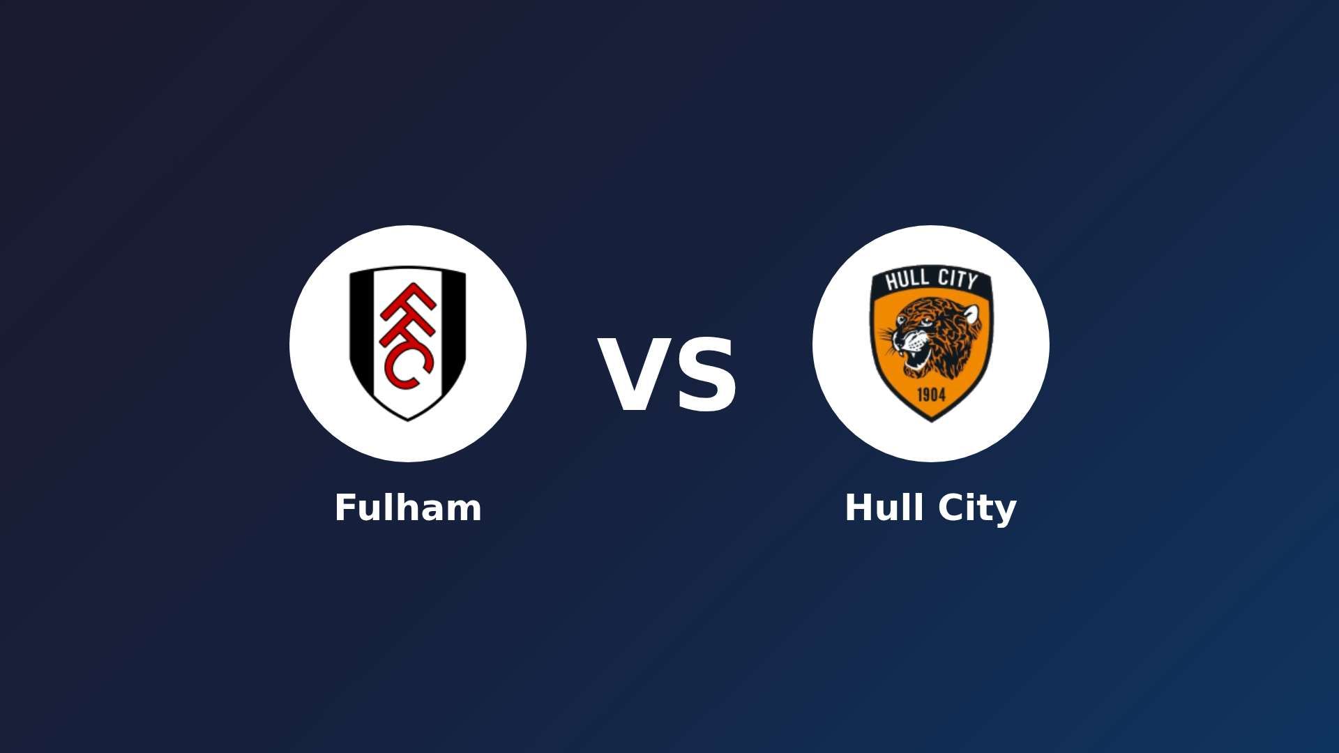 Fulham vs Hull City