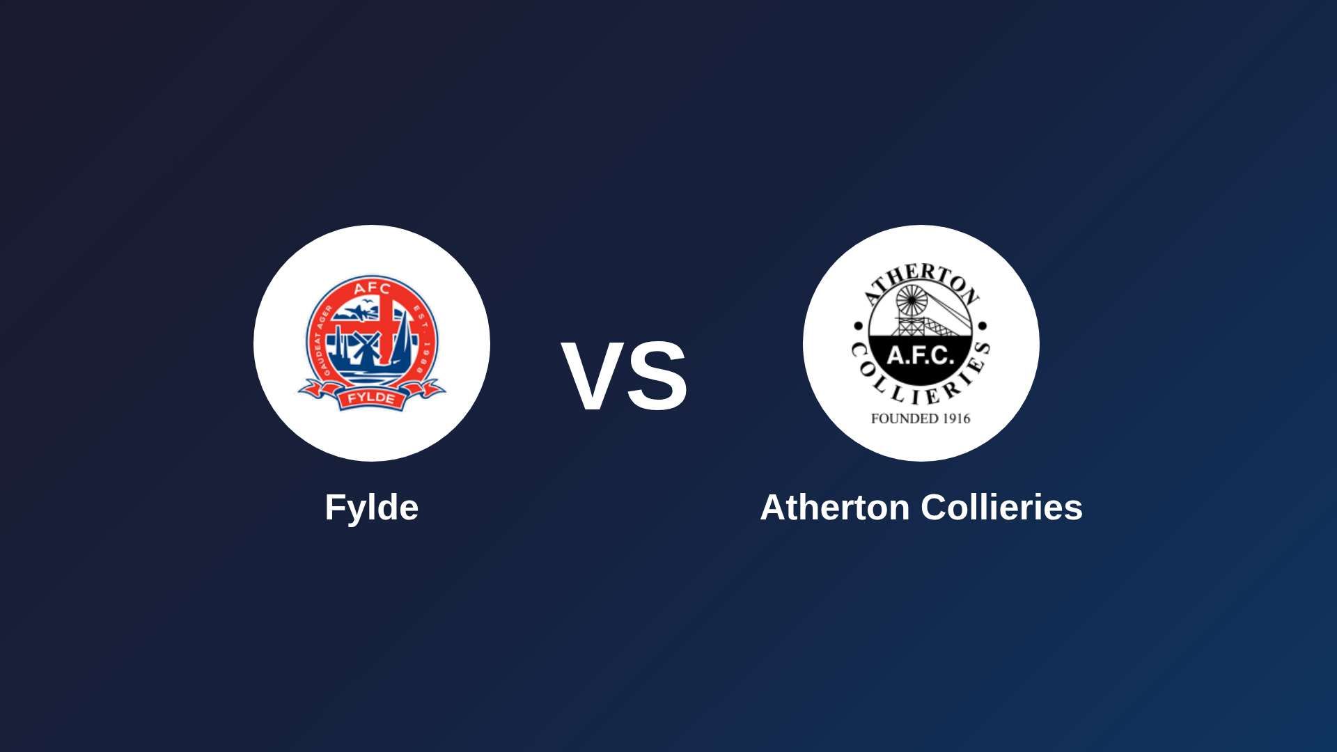 Fylde vs Atherton Collieries
