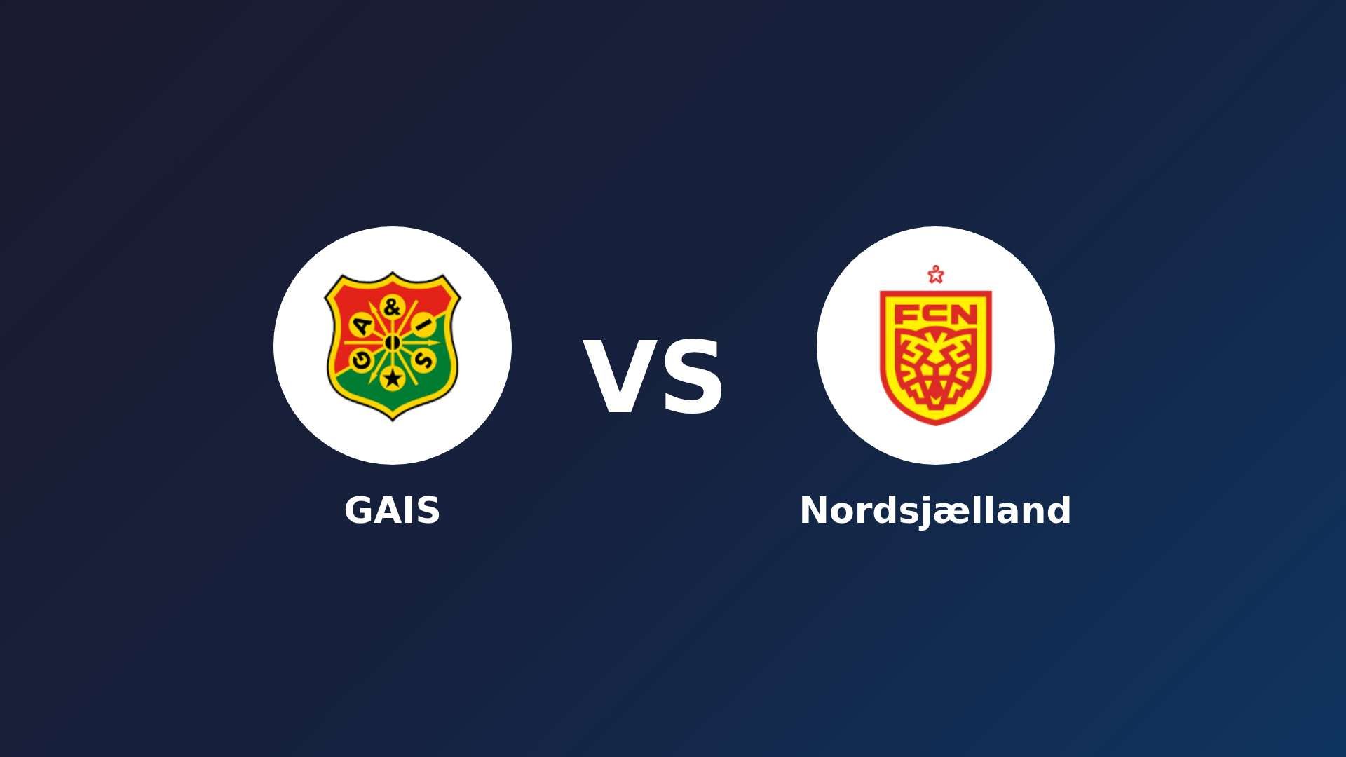 GAIS vs Nordsjælland