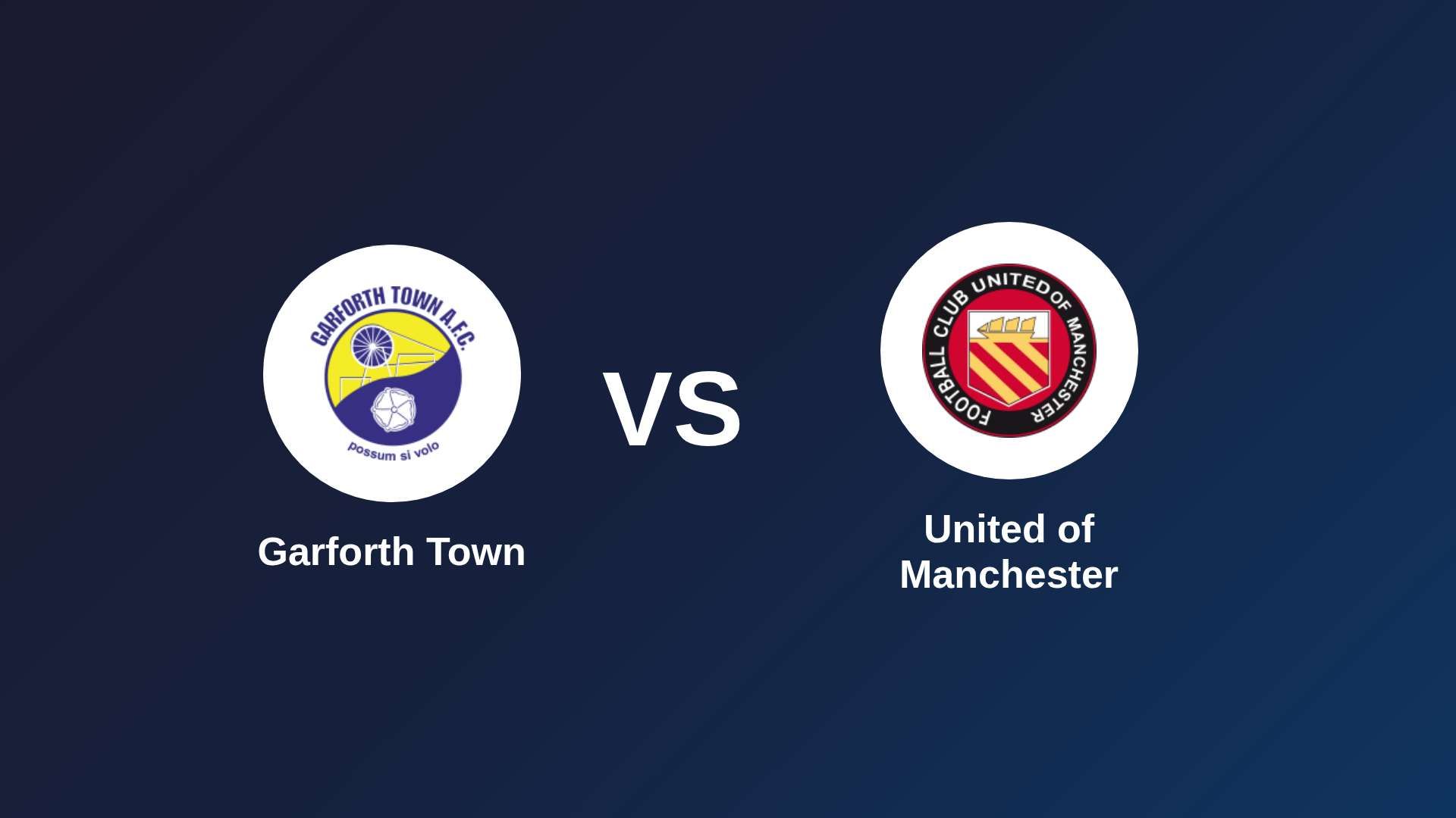 Garforth Town vs United of Manchester