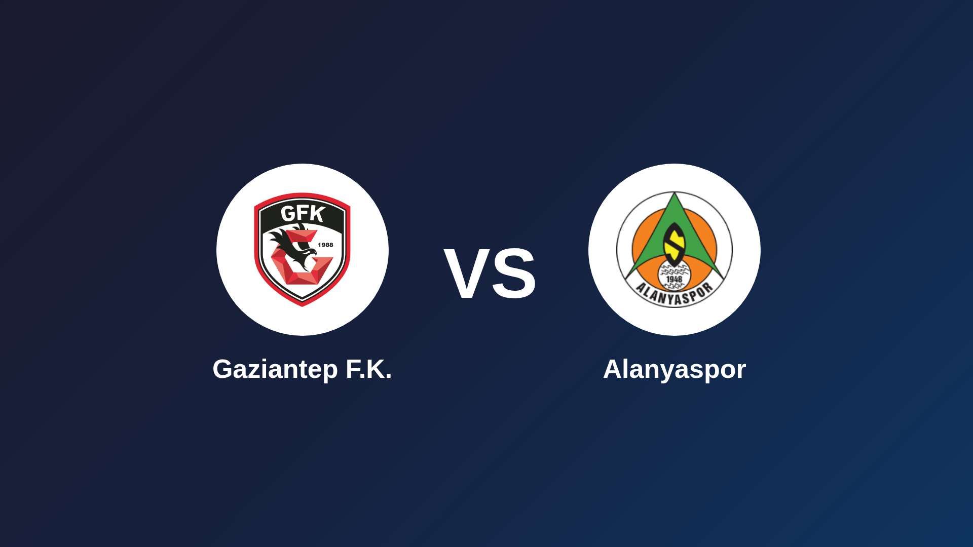 Gaziantep F.K. vs Alanyaspor