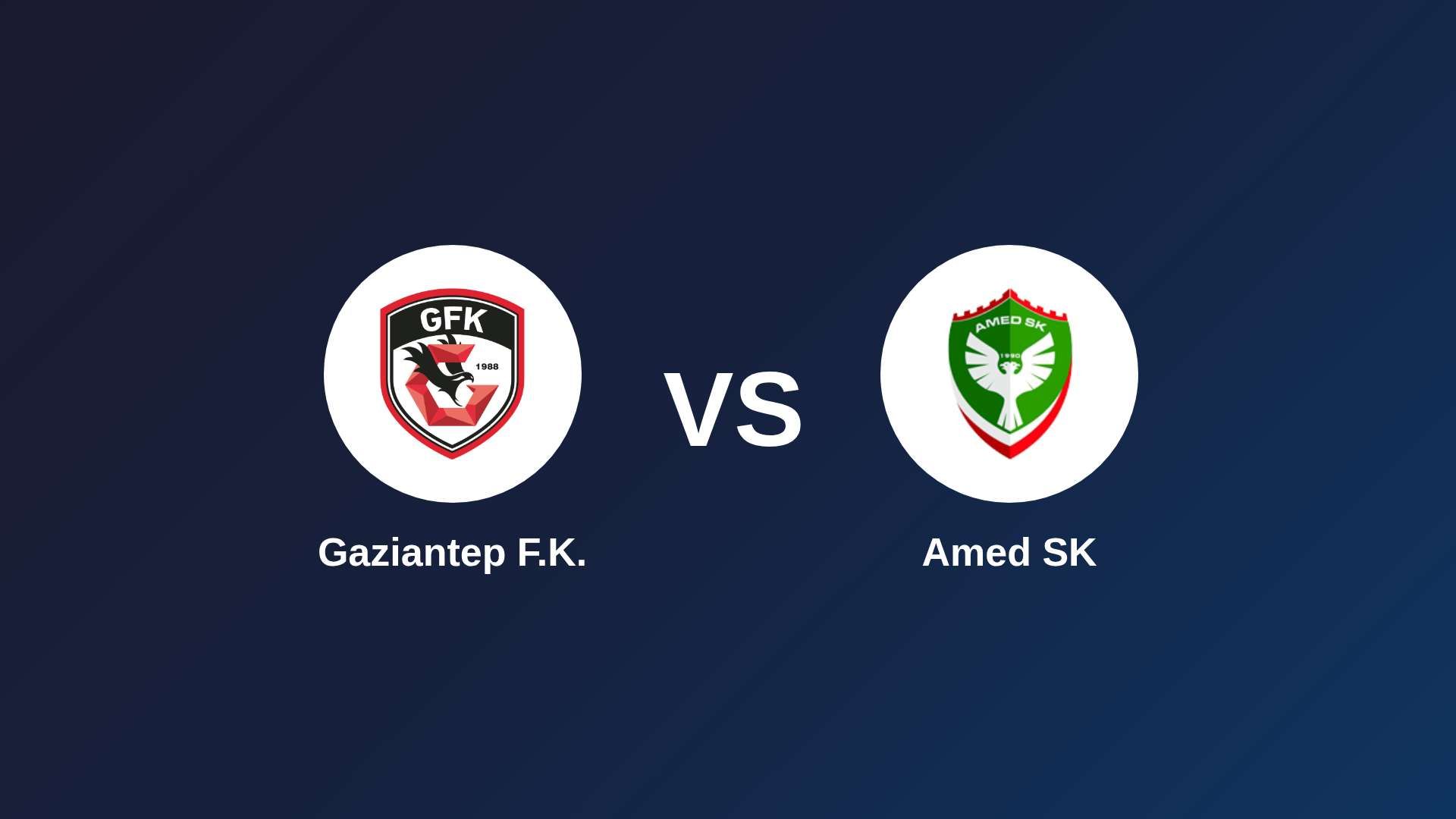 Gaziantep F.K. vs Amed SK