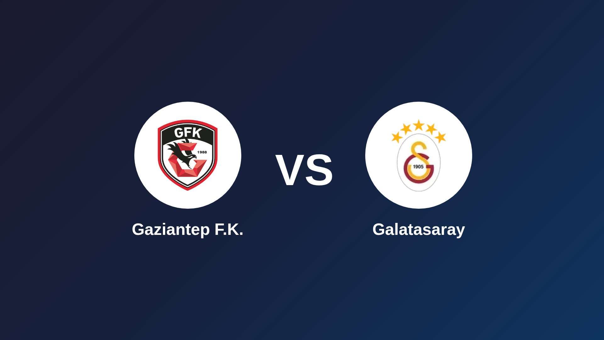 Gaziantep F.K. vs Galatasaray