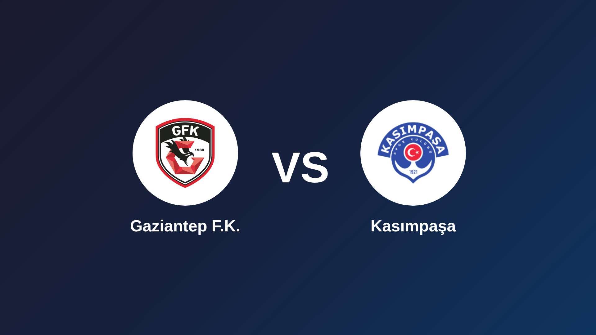 Gaziantep F.K. vs Kasımpaşa