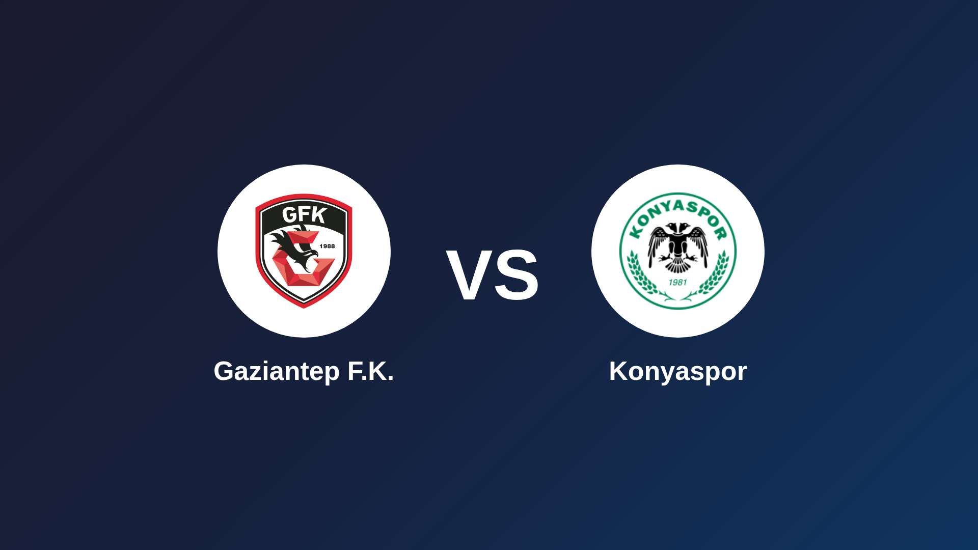 Gaziantep F.K. vs Konyaspor