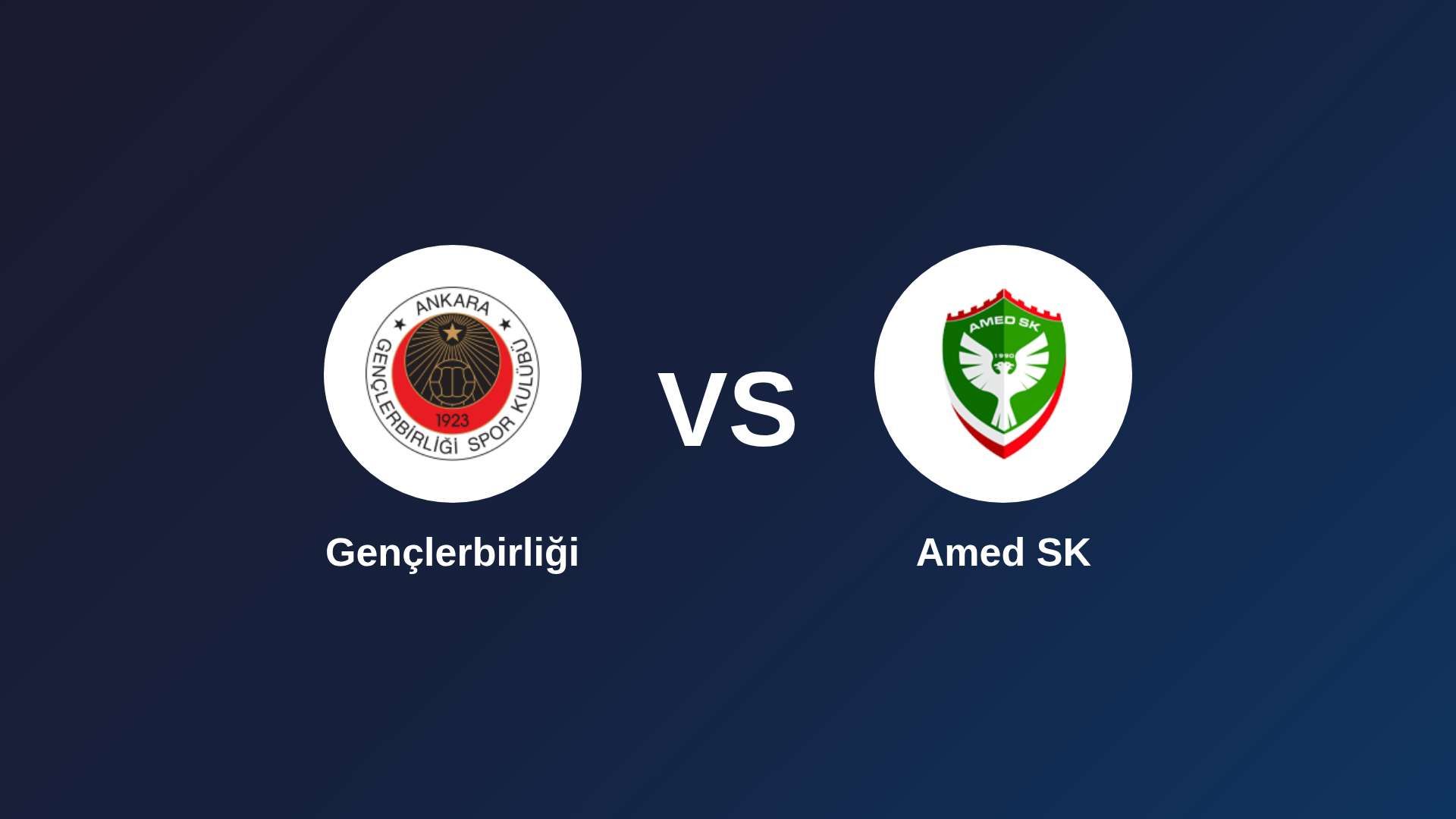 Gençlerbirliği vs Amed SK