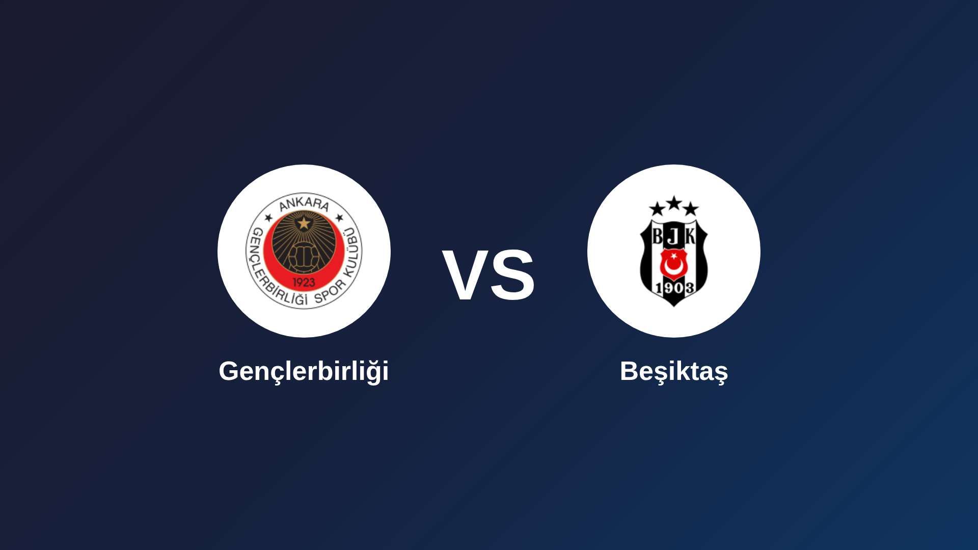 Gençlerbirliği vs Beşiktaş