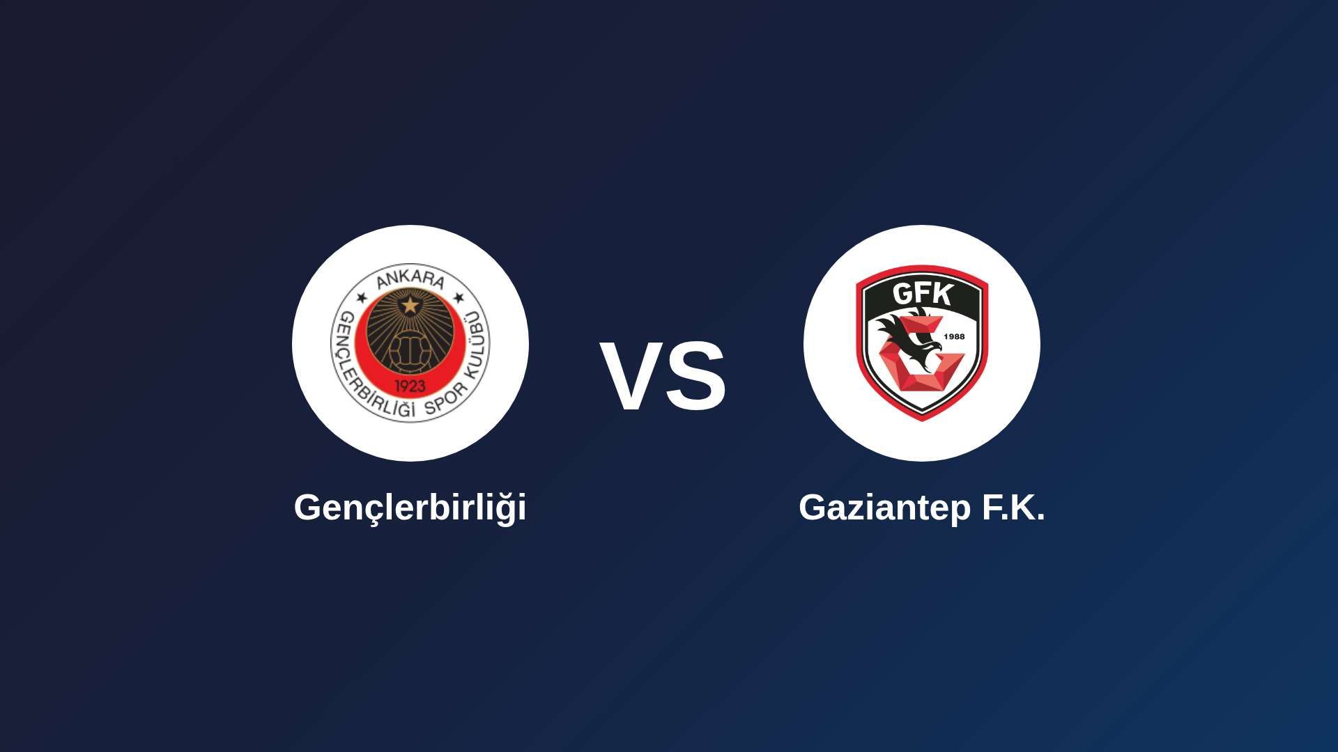 Gençlerbirliği vs Gaziantep F.K.