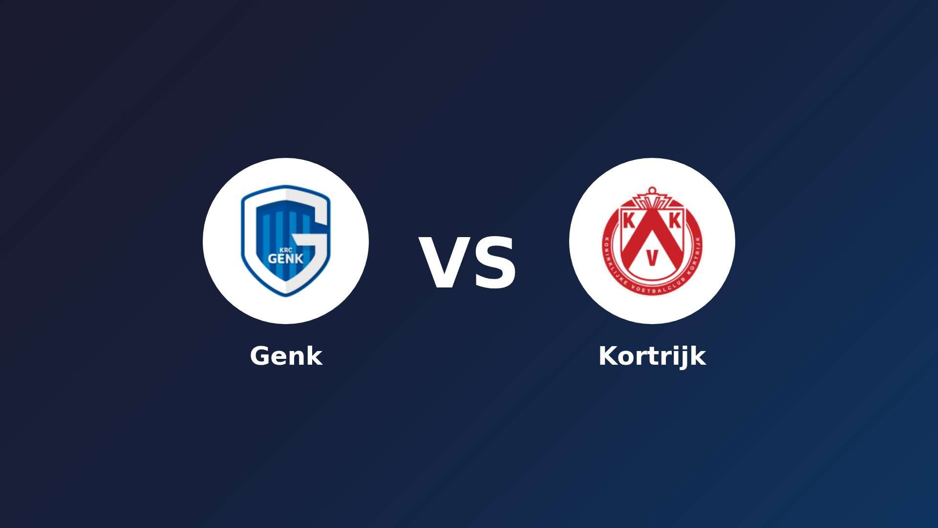 Genk vs KV Kortrijk